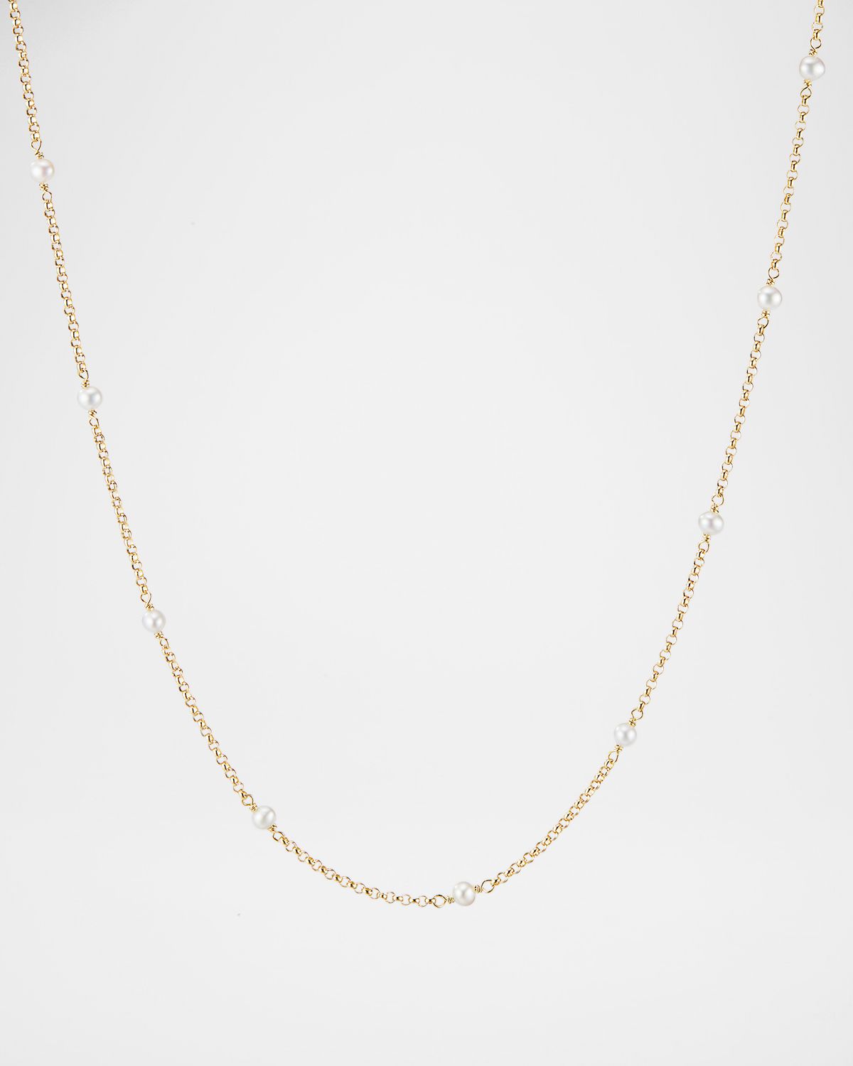 David Yurman Chatelaine Necklace with Gemstone and Diamond in 18K Gold, 18"L