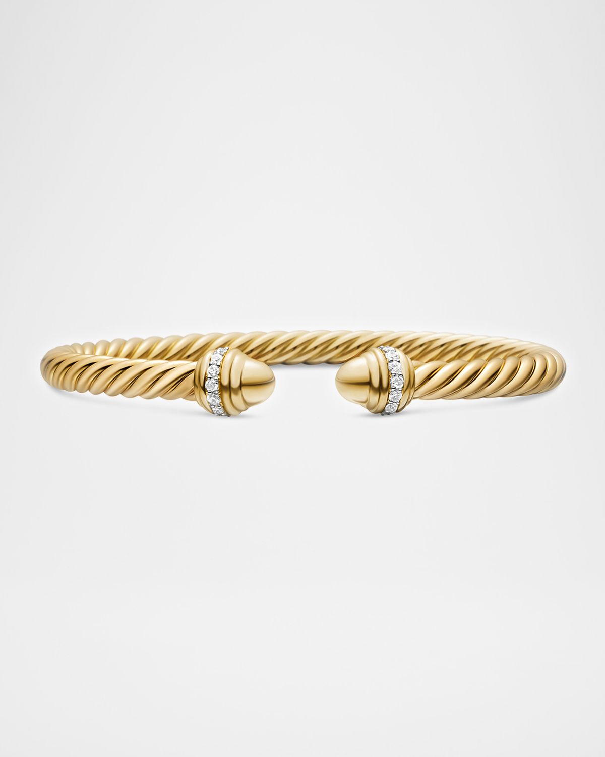 David Yurman Cable Classics Bracelet with Diamonds in 18K Gold