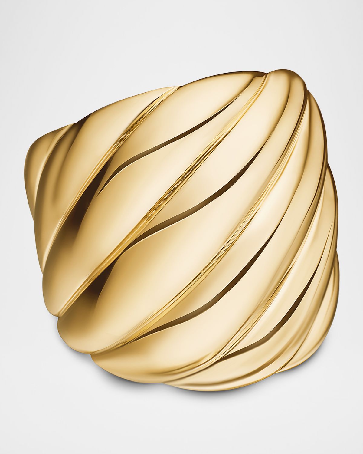 David Yurman Sculpted Cable Ring in 18K Gold