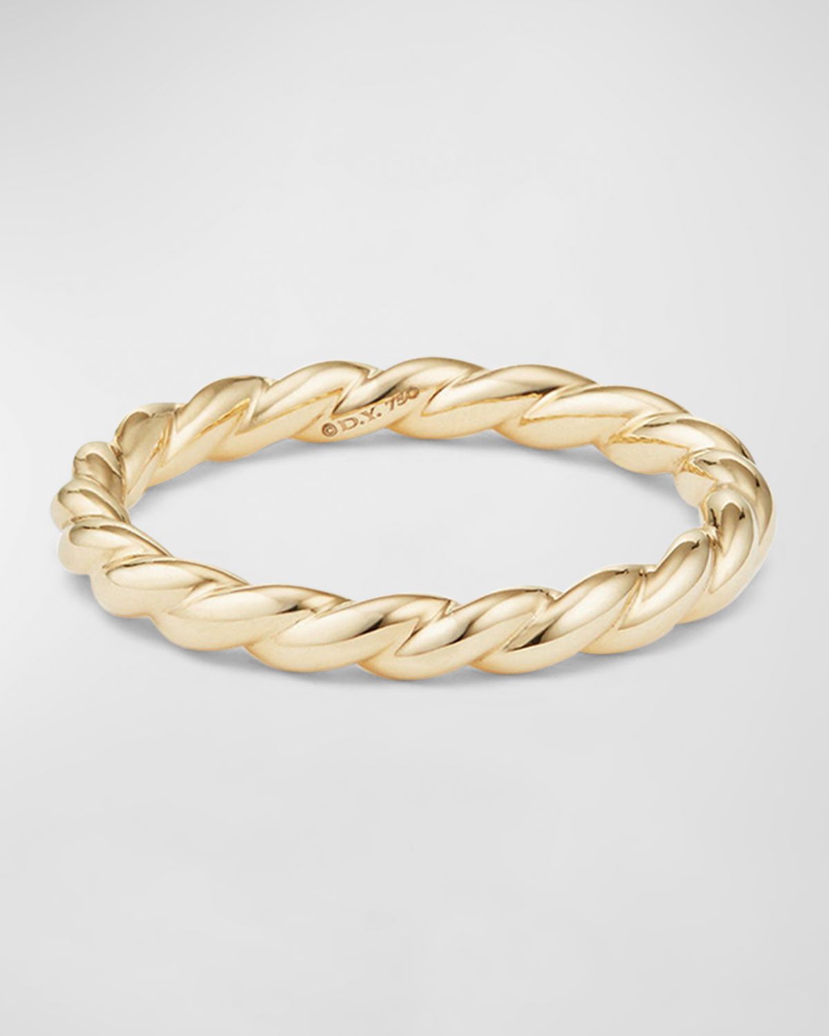 David Yurman Petite Cable Band Ring in 18K Gold