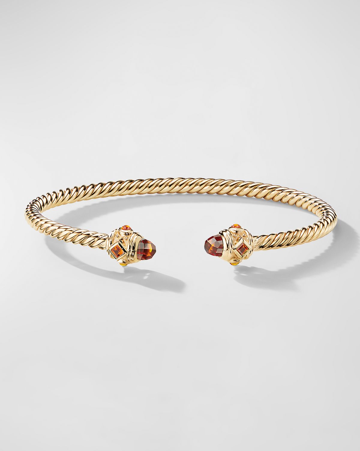 David Yurman Renaissance Cablespira Bracelet with Gemstones in 18K Gold