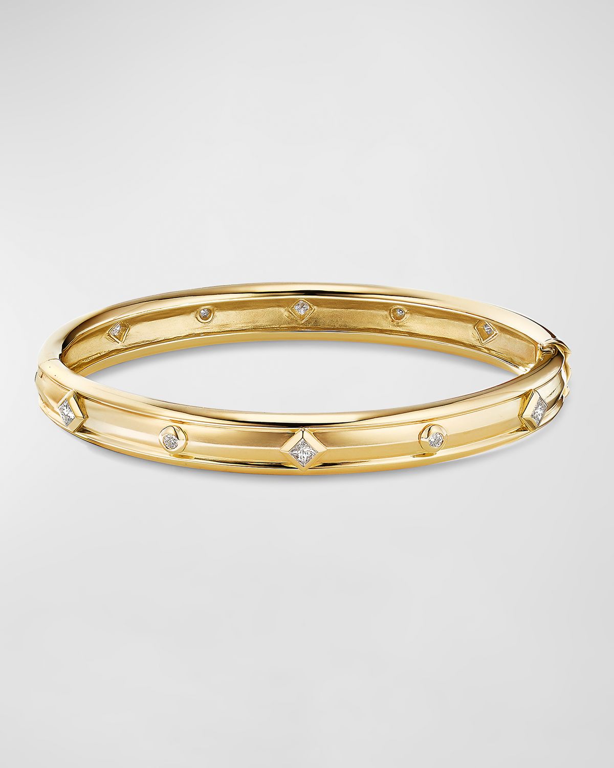 David Yurman Modern Renaissance Bracelet with Diamonds in 18K Gold/7mm