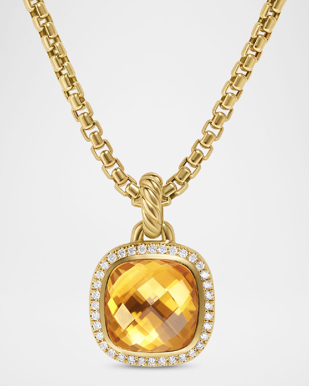 David Yurman Albion Enhancer with Gemstones and Diamonds in 18K Gold, 11mm