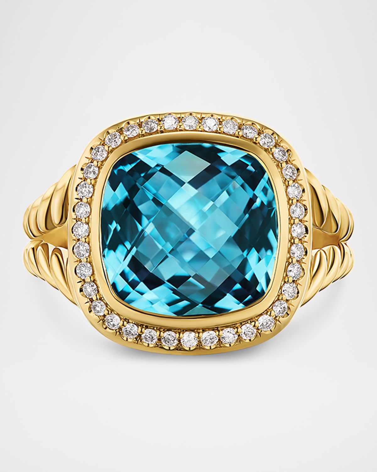 David Yurman Albion Ring with Gemstones and Diamonds in 18K Gold