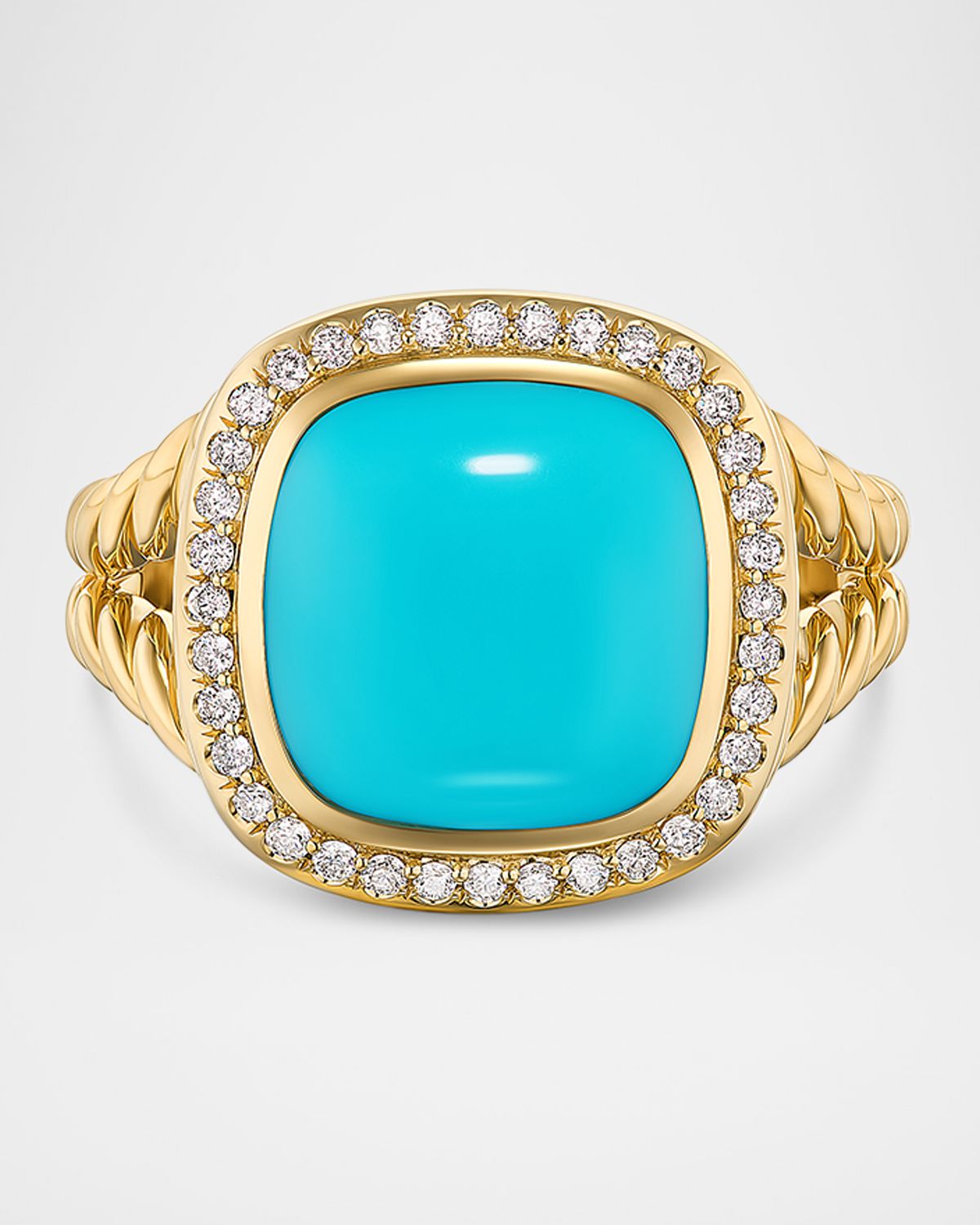 David Yurman Albion Ring with Gemstones and Diamonds in 18K Gold