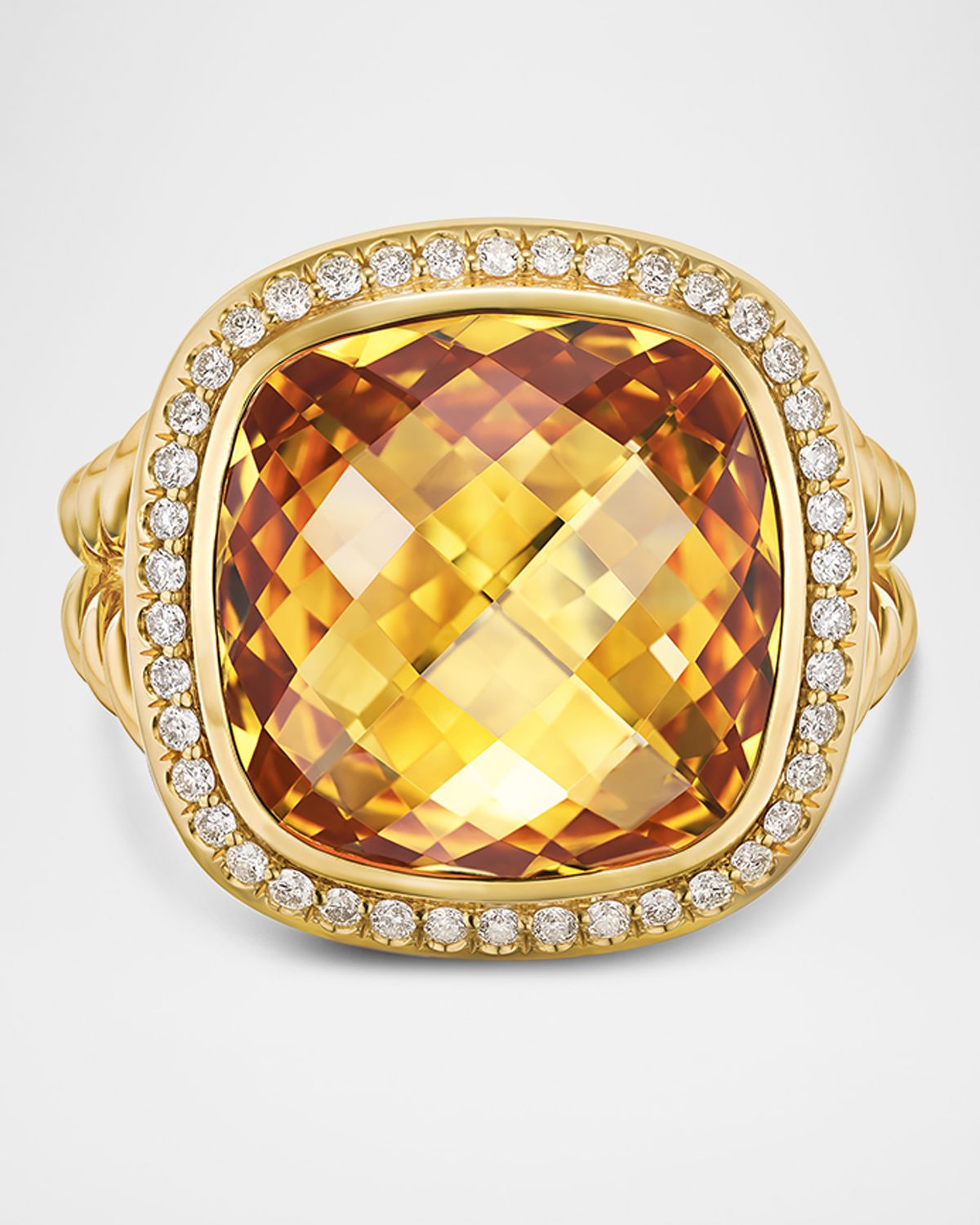 David Yurman Albion Ring with Gemstones and Diamonds in 18K Gold