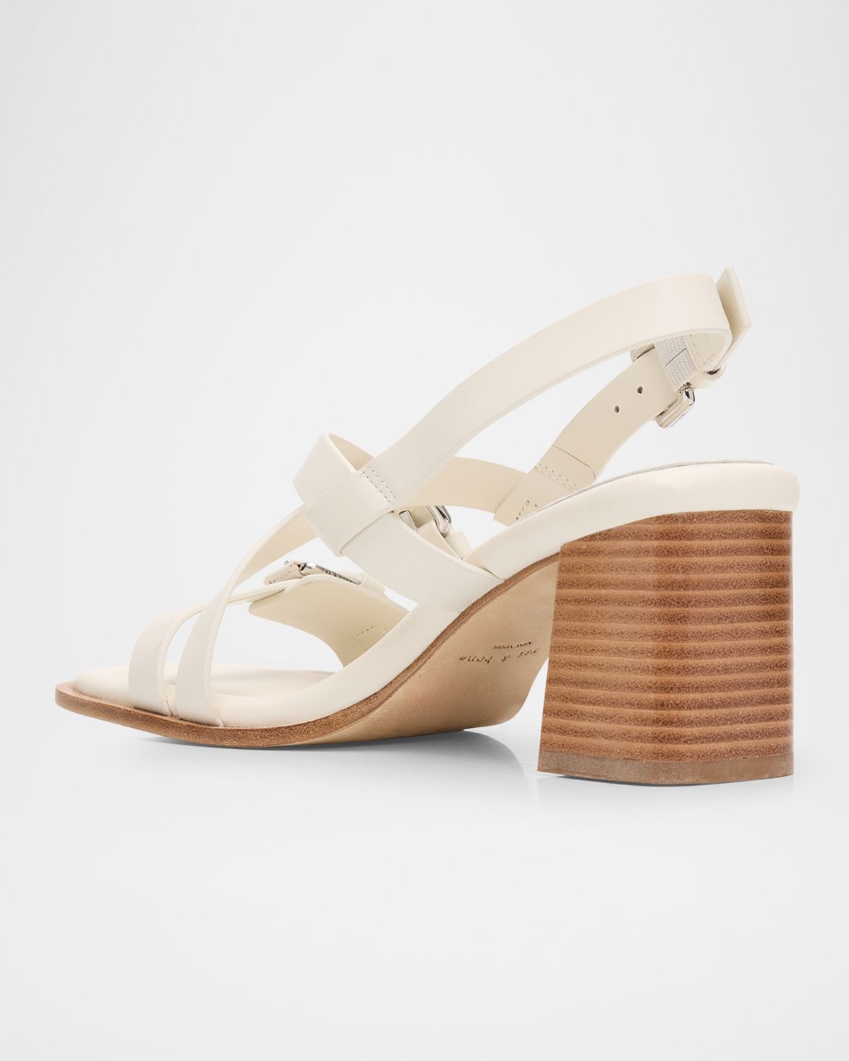 Rag & Bone Harlow Leather Mid-Heel Slingback Sandals
