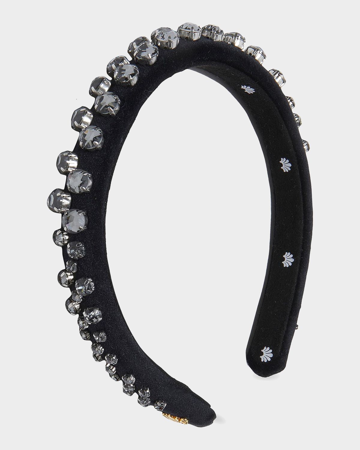 Lele Sadoughi Gigi Crystal-Embellished Velvet Headband