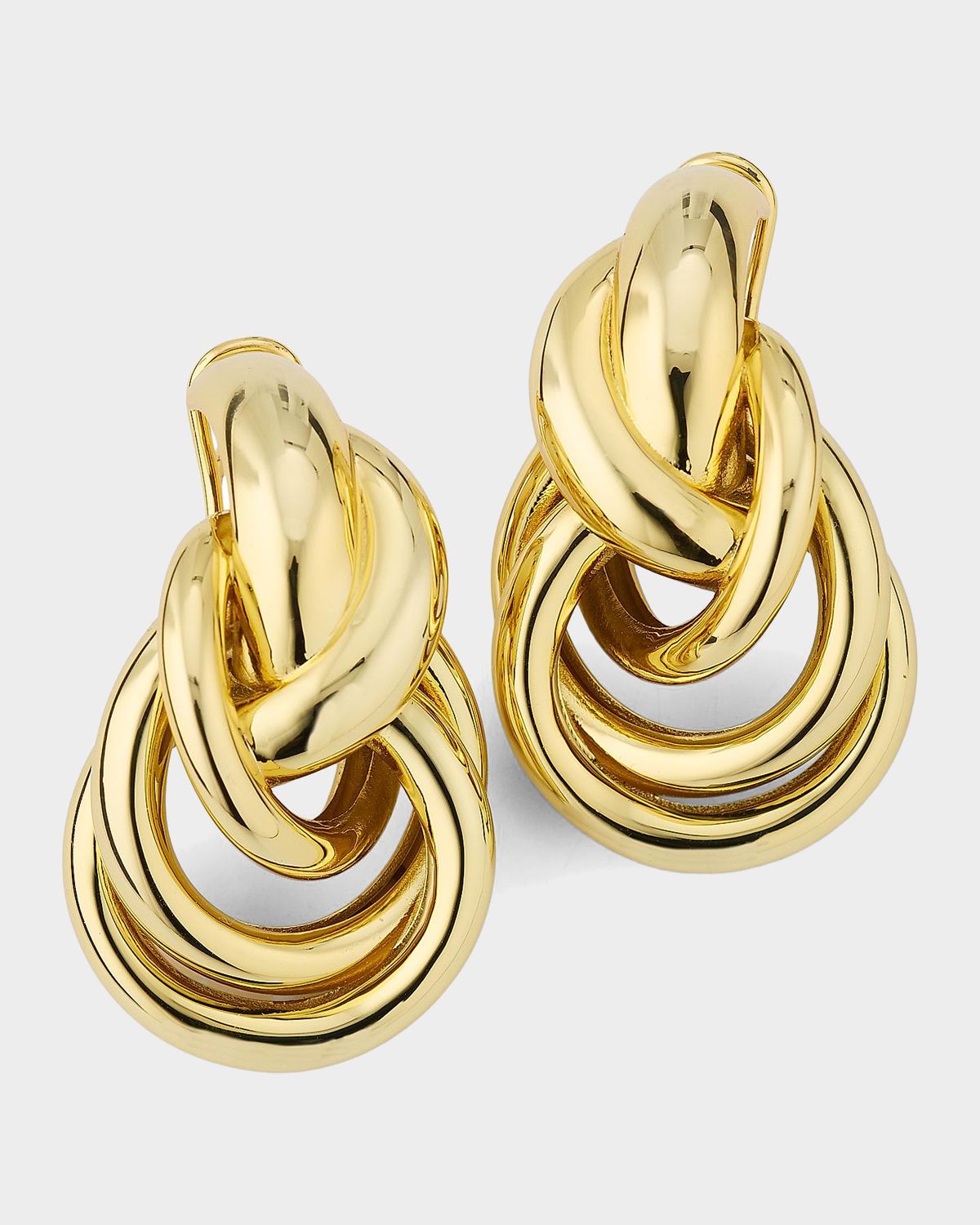Shashi Genevieve 14K-Gold-Plated Knot Stud Earrings