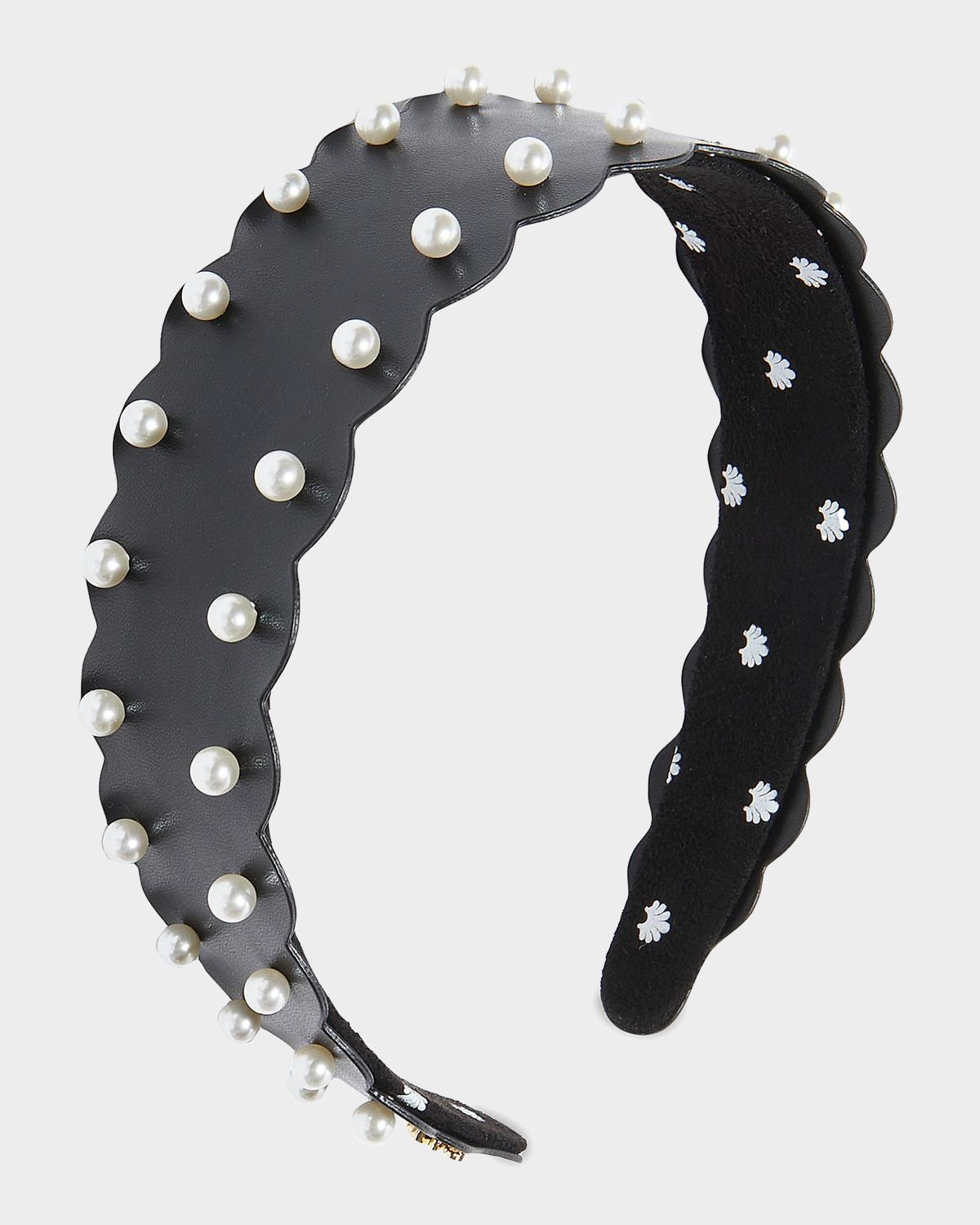 Lele Sadoughi Bessette Wavy Faux Leather Headband