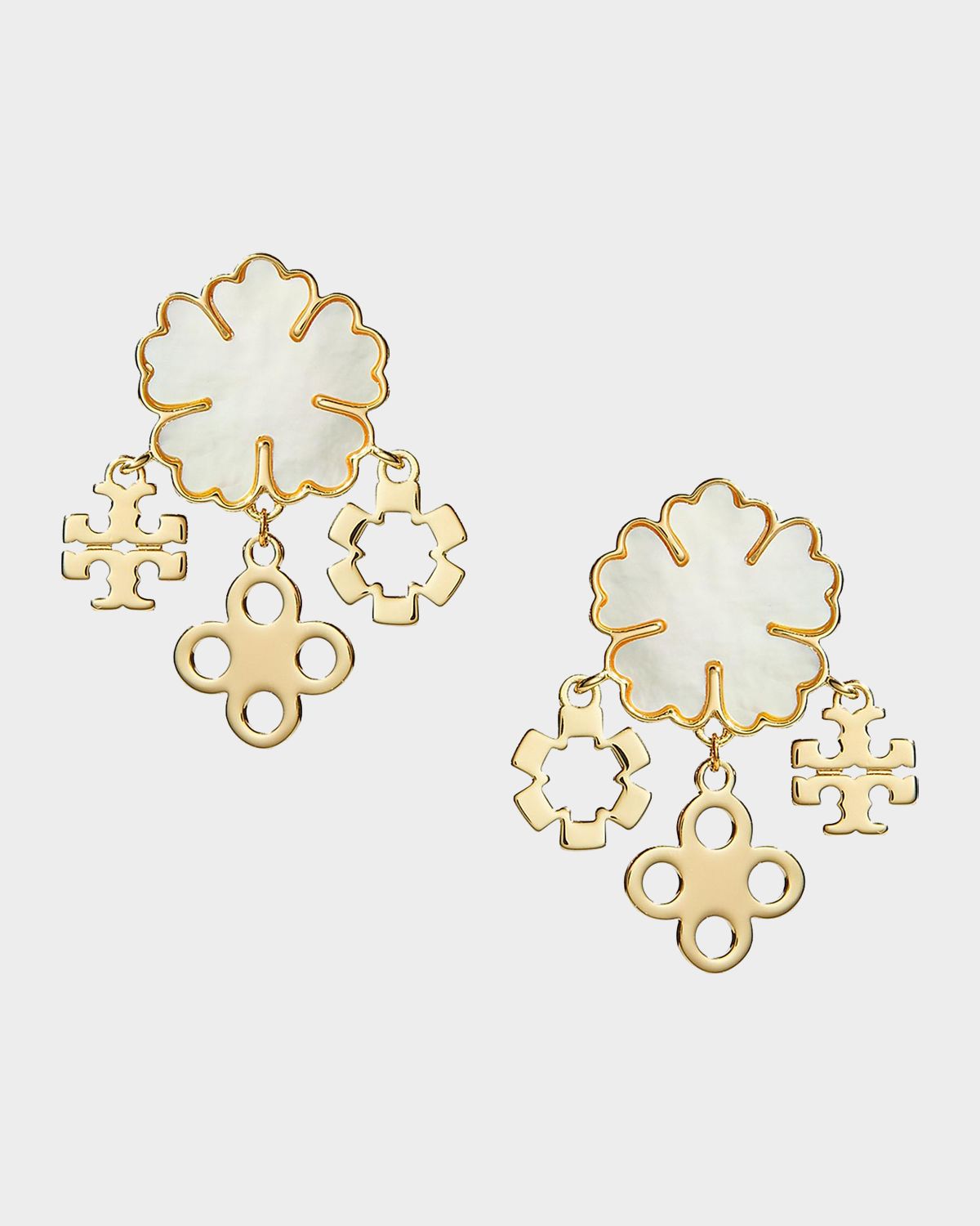 Tory Burch Clover Cluster Earrings