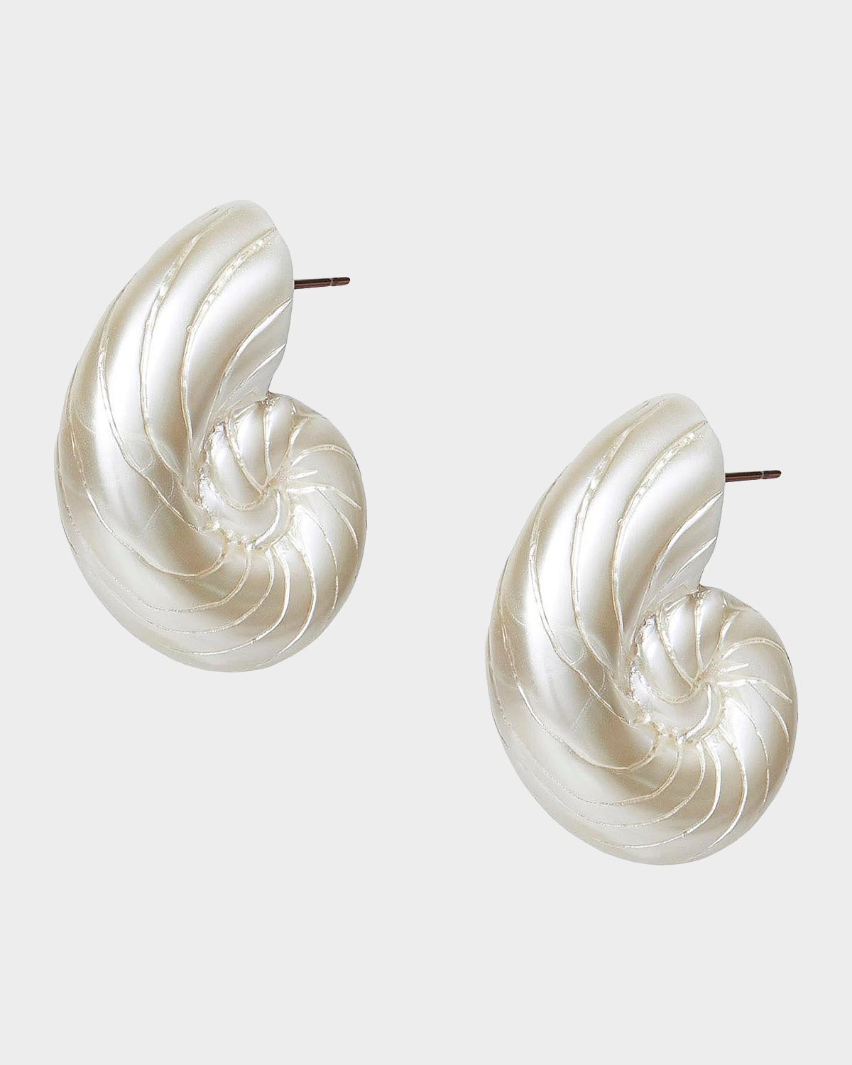 Lele Sadoughi Nautilus 14K-Gold-Plated Stud Earrings