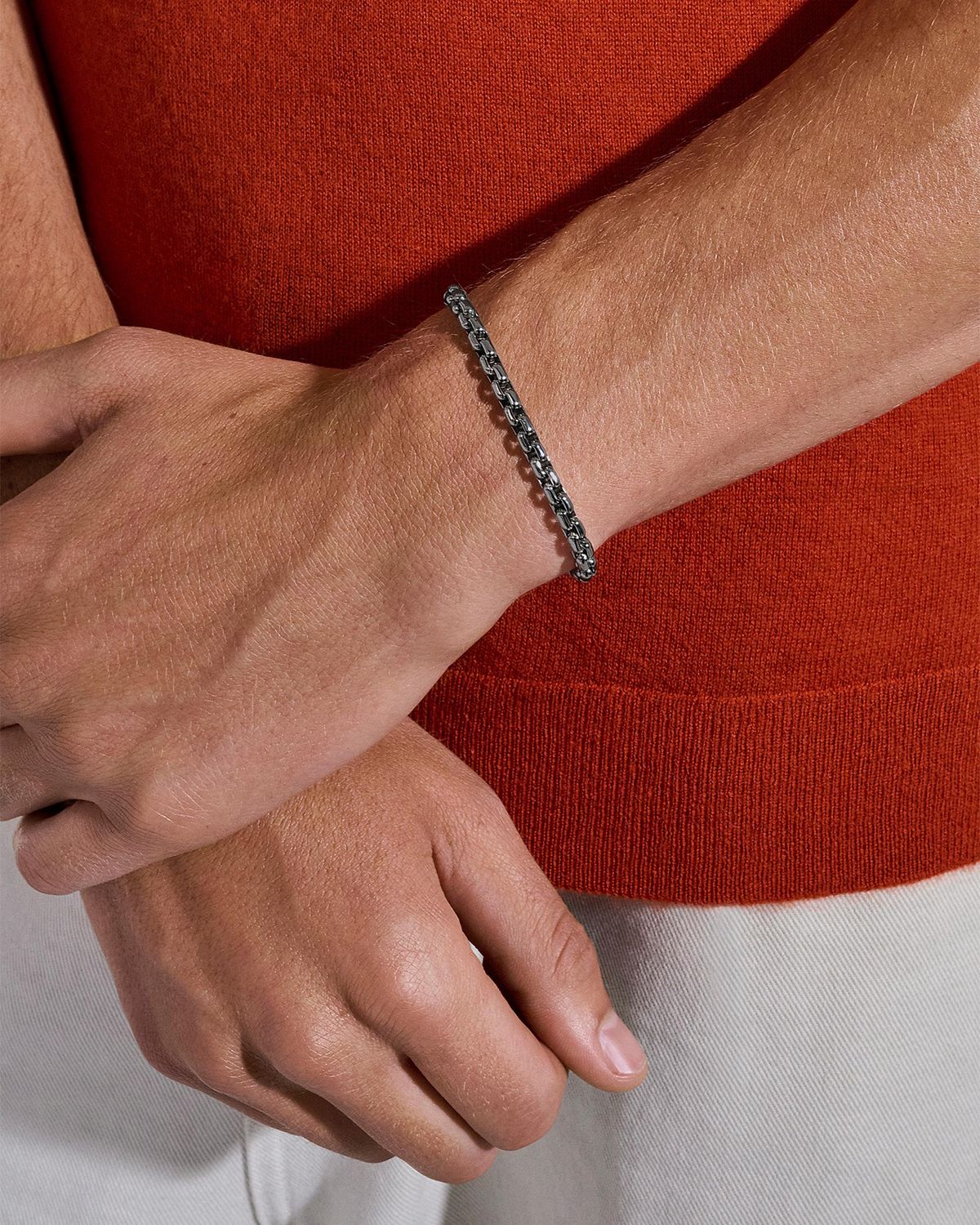 John Hardy Men 's Box Chain Bracelet in Sterling Silver, 4.8mm