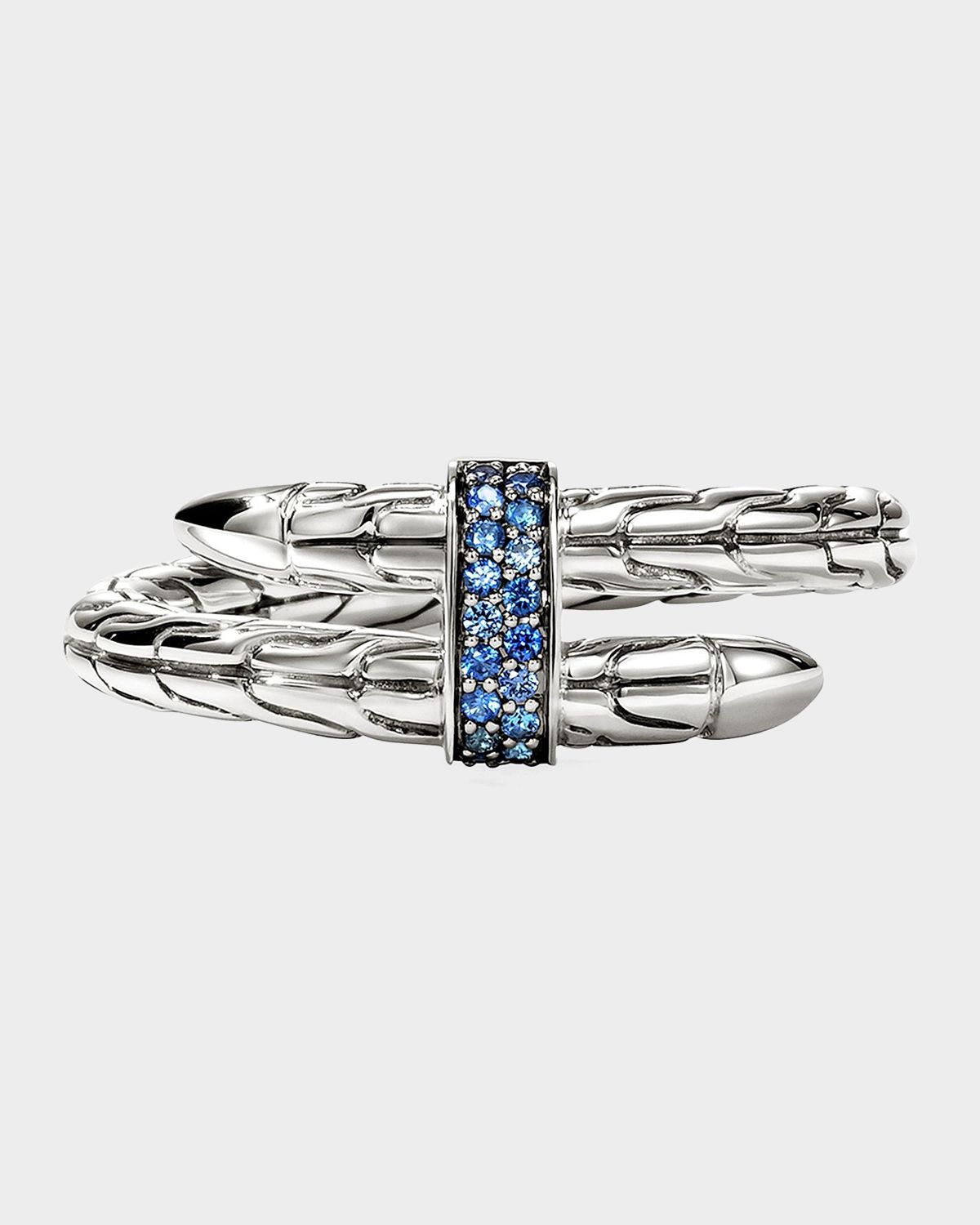 John Hardy Spear Ring in Sterling Silver with Blue Sapphires - Women's Jewelry And Watches