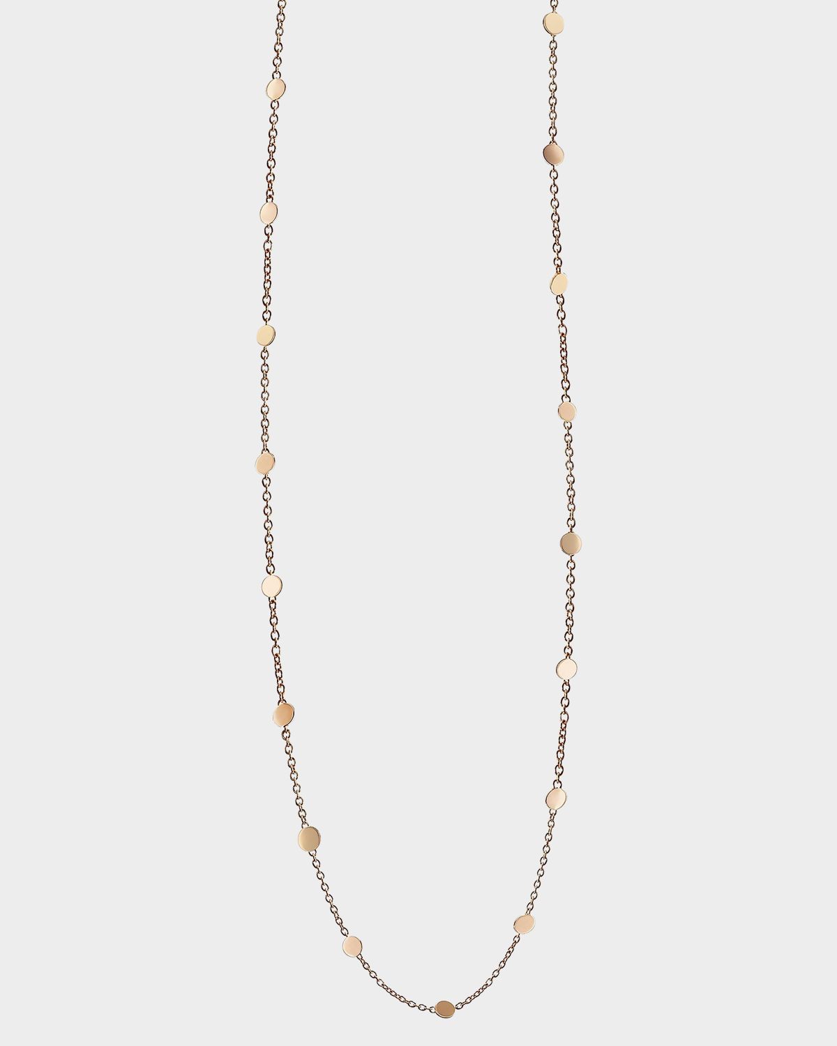 Pasquale Bruni Luce 18K Rose Gold Disc Station Necklace/31.5"