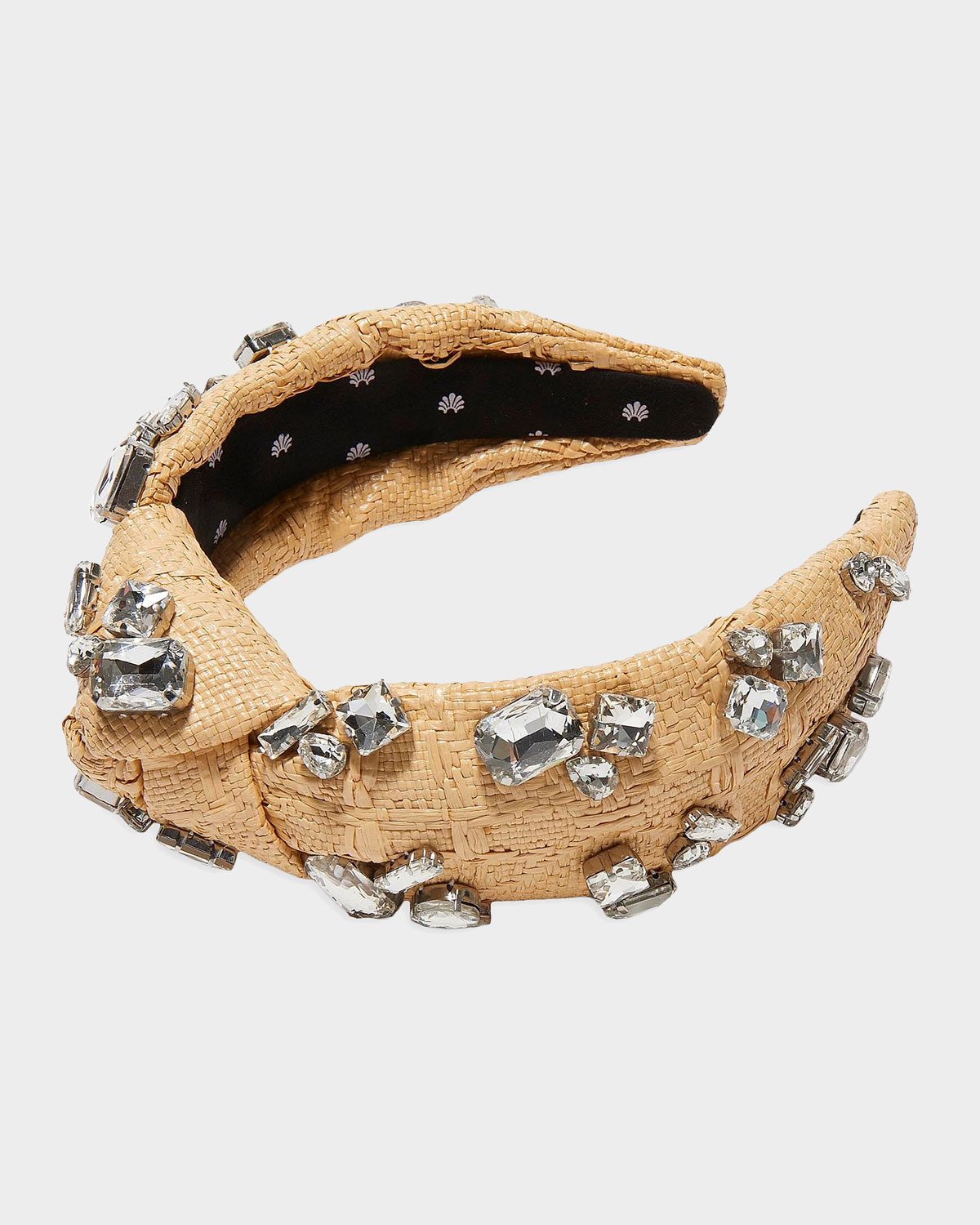 Lele Sadoughi Knotted Candy Crystal Raffia Headband | Thumbnail 5