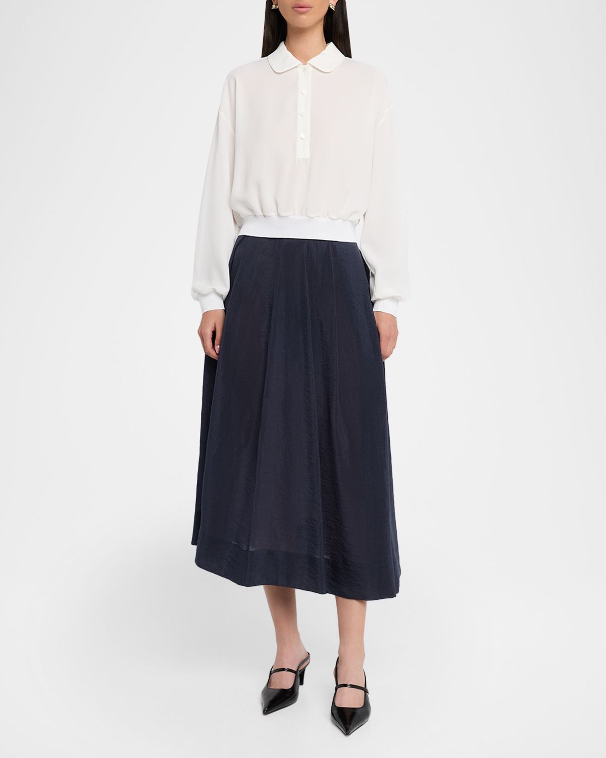 Emporio Armani Button-Down Cotton Blouse