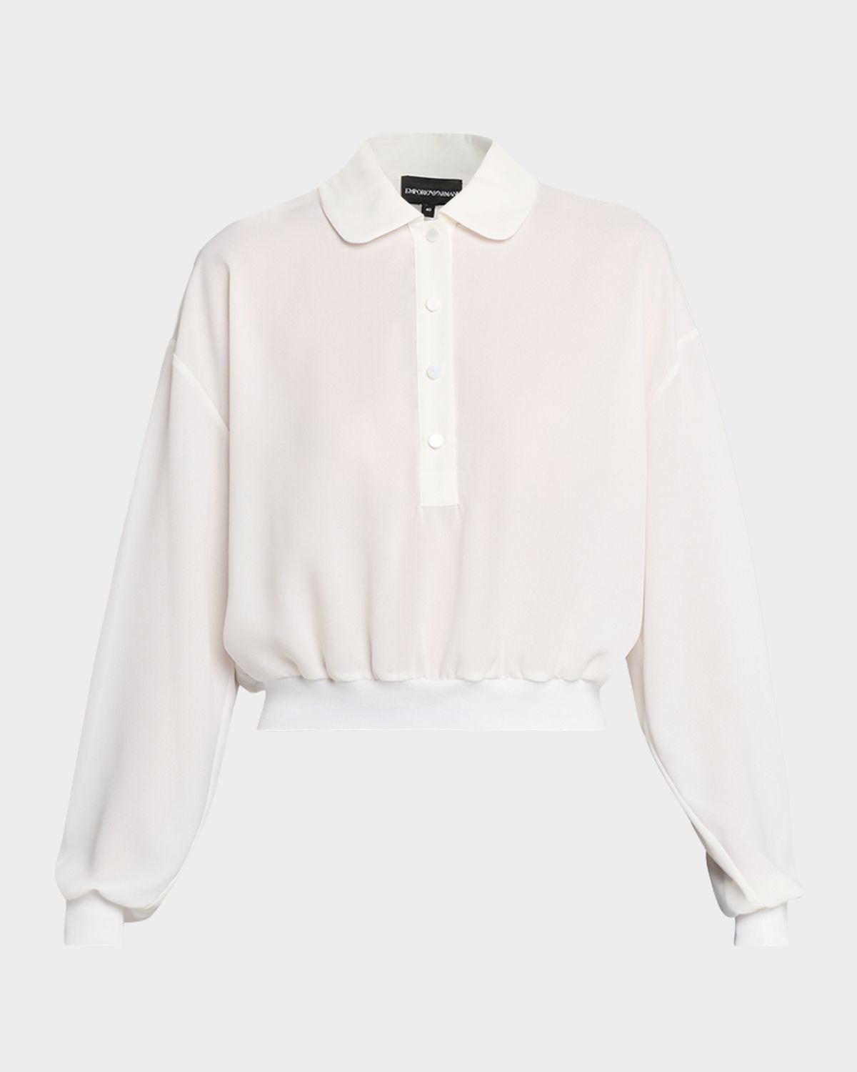 Emporio Armani Button-Down Cotton Blouse