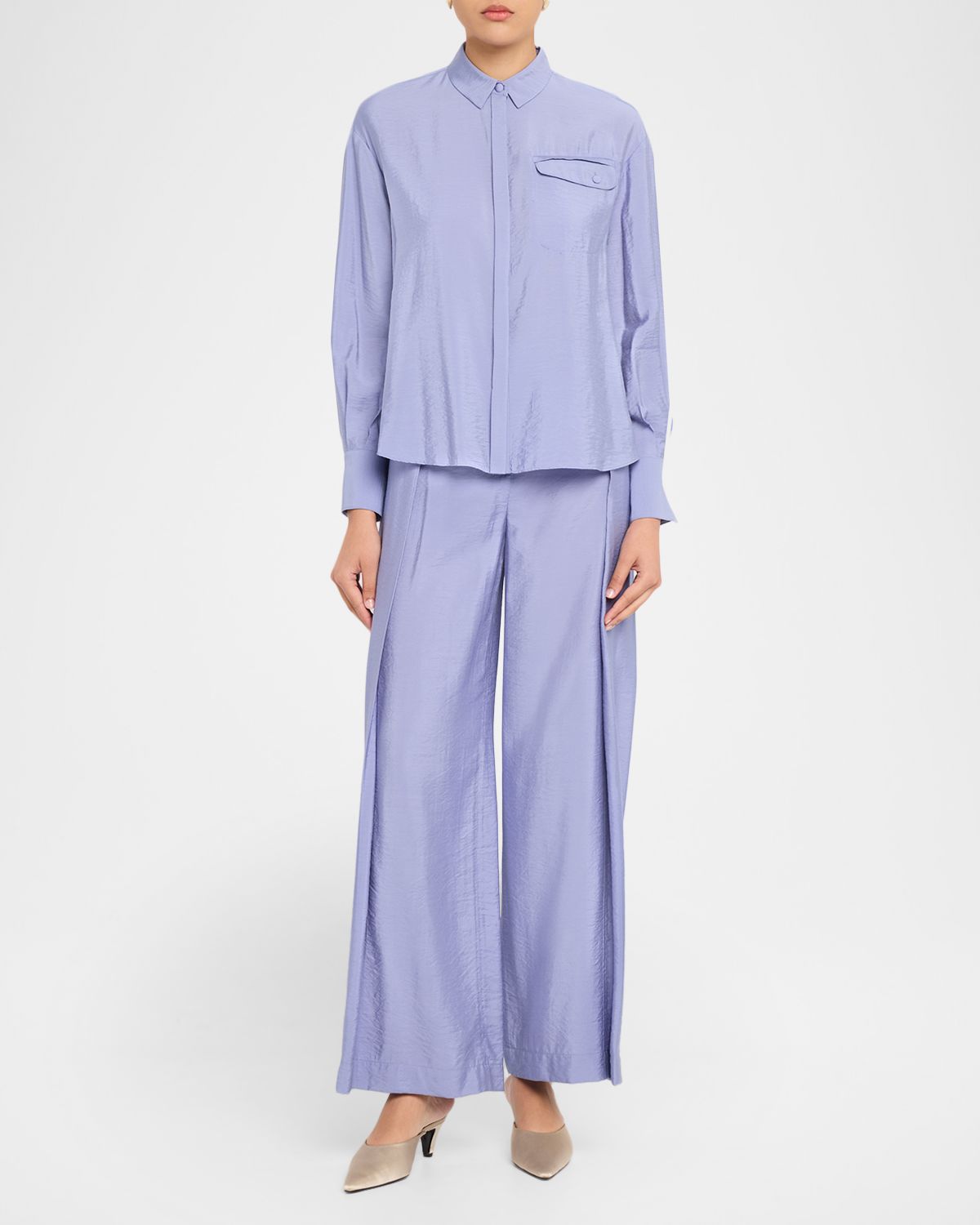 Emporio Armani Button-Down Viscose Shirt