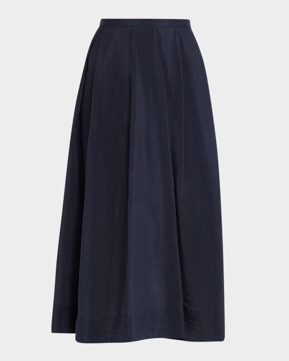 Emporio Armani Pleated High-Low Midi Skirt
