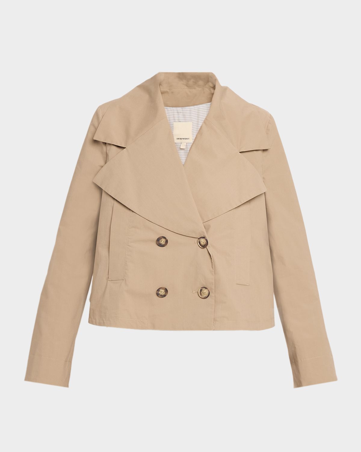 Emporio Armani Eagle Club Poplin Double-Breasted Blouson Jacket