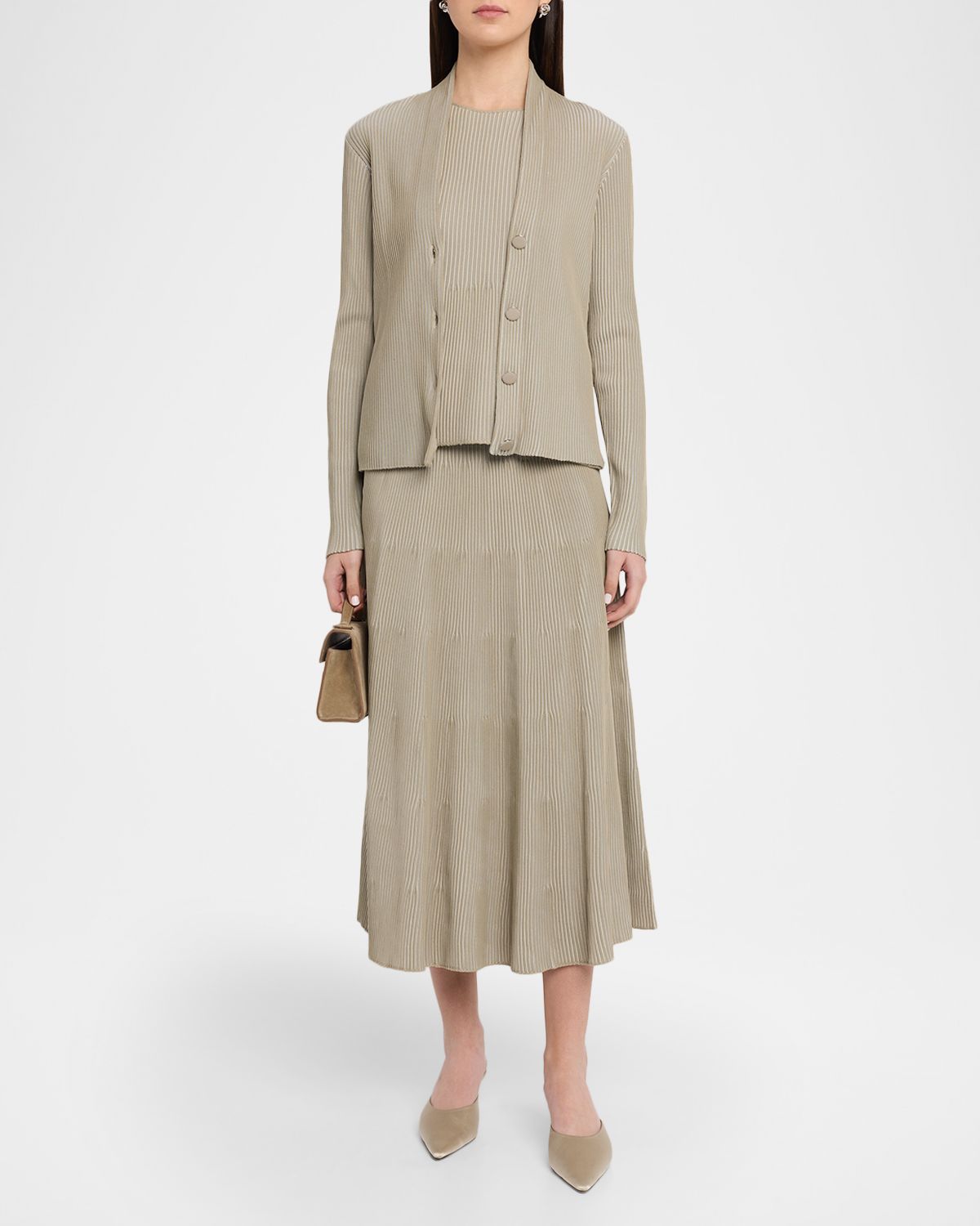 Emporio Armani Sleeveless Crewneck Rib Knit Top