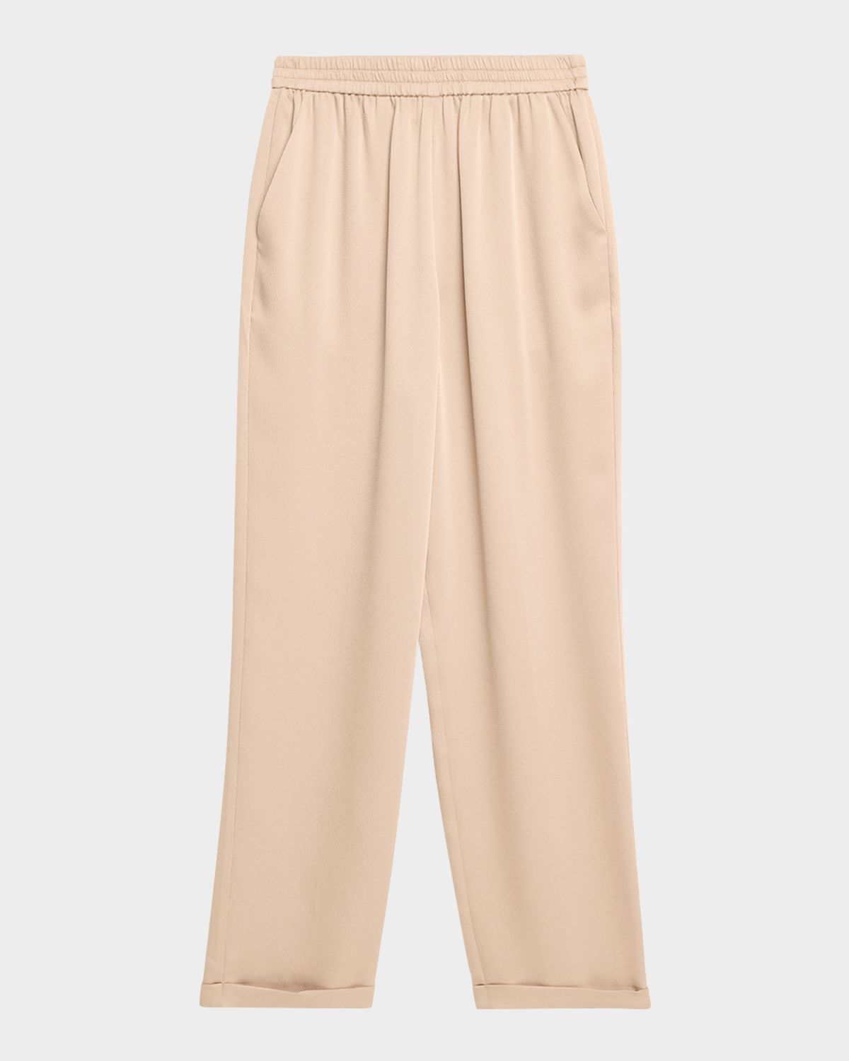 Emporio Armani Tapered Twill Crepe Trousers