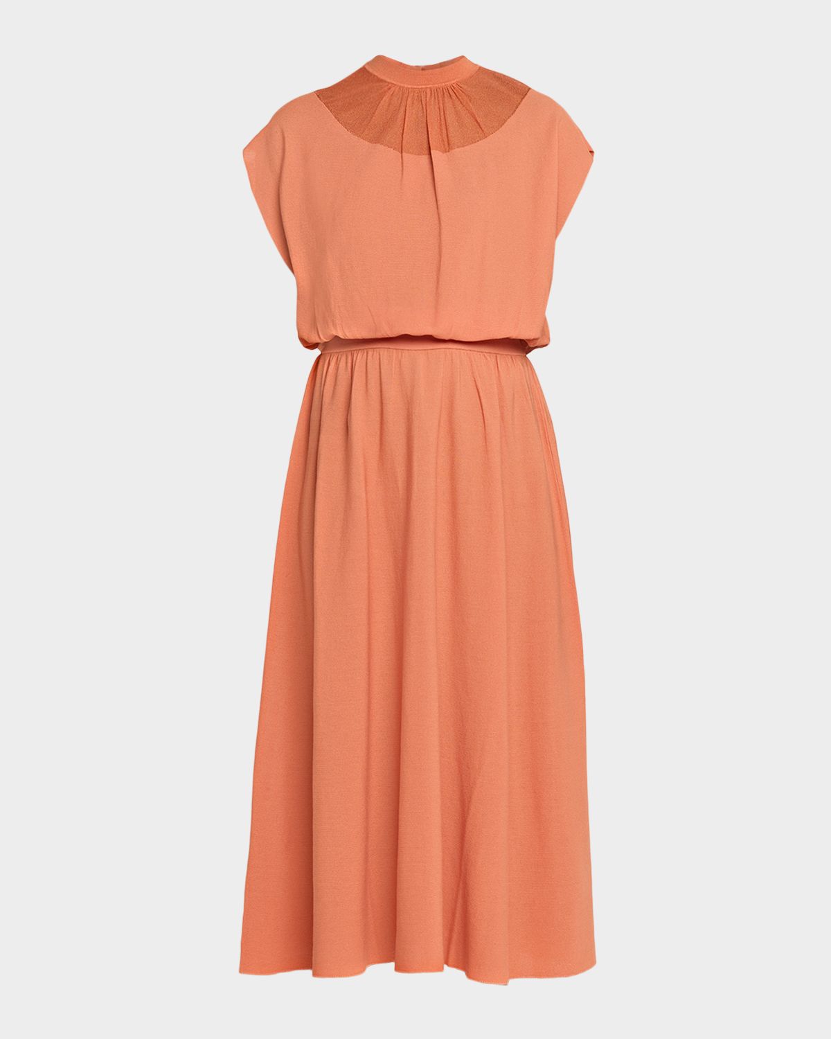 Emporio Armani Cap-Sleeve Knit Midi Dress