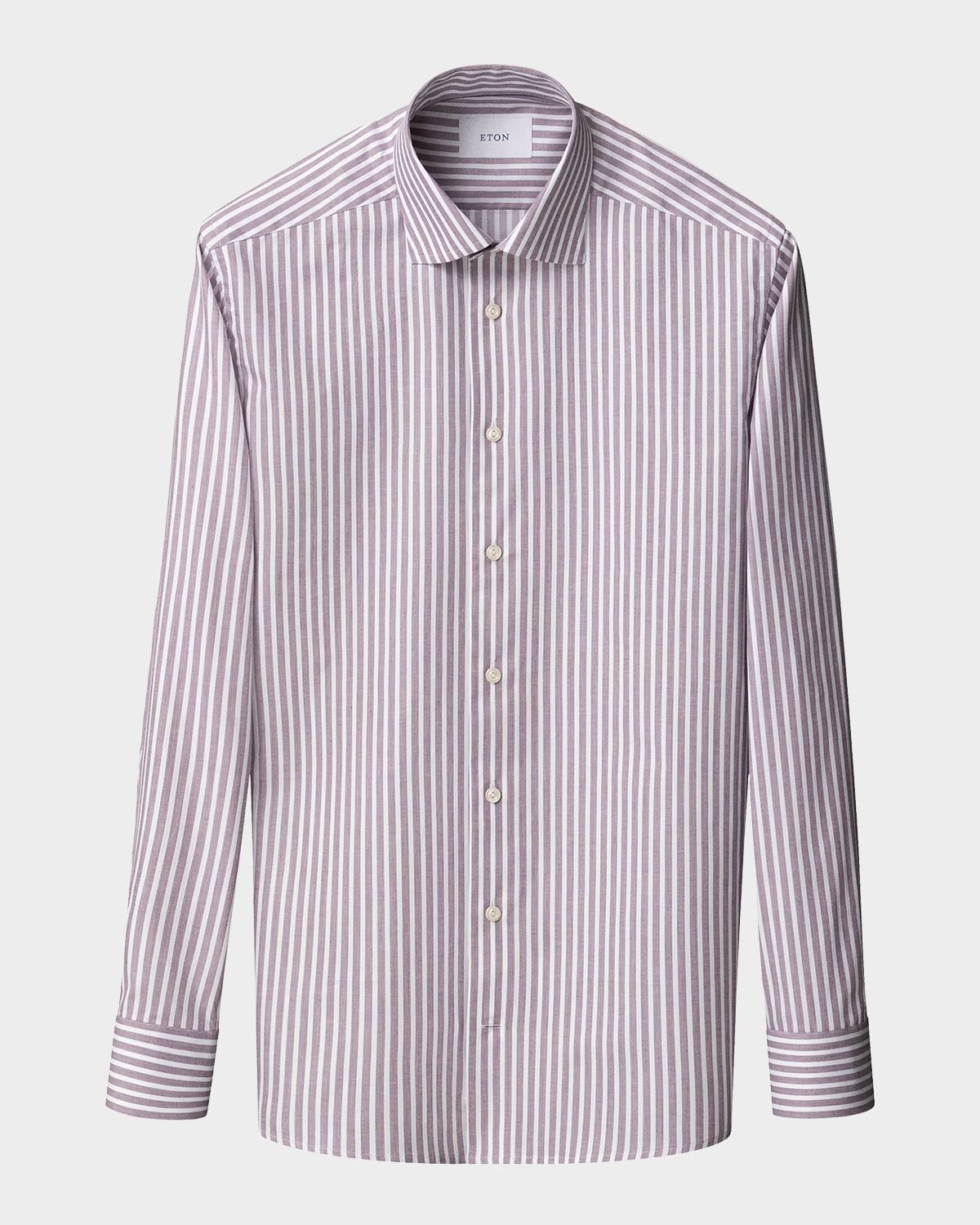 Eton Men 's Contemporary Fit Bengal Stripe Twill Dress Shirt