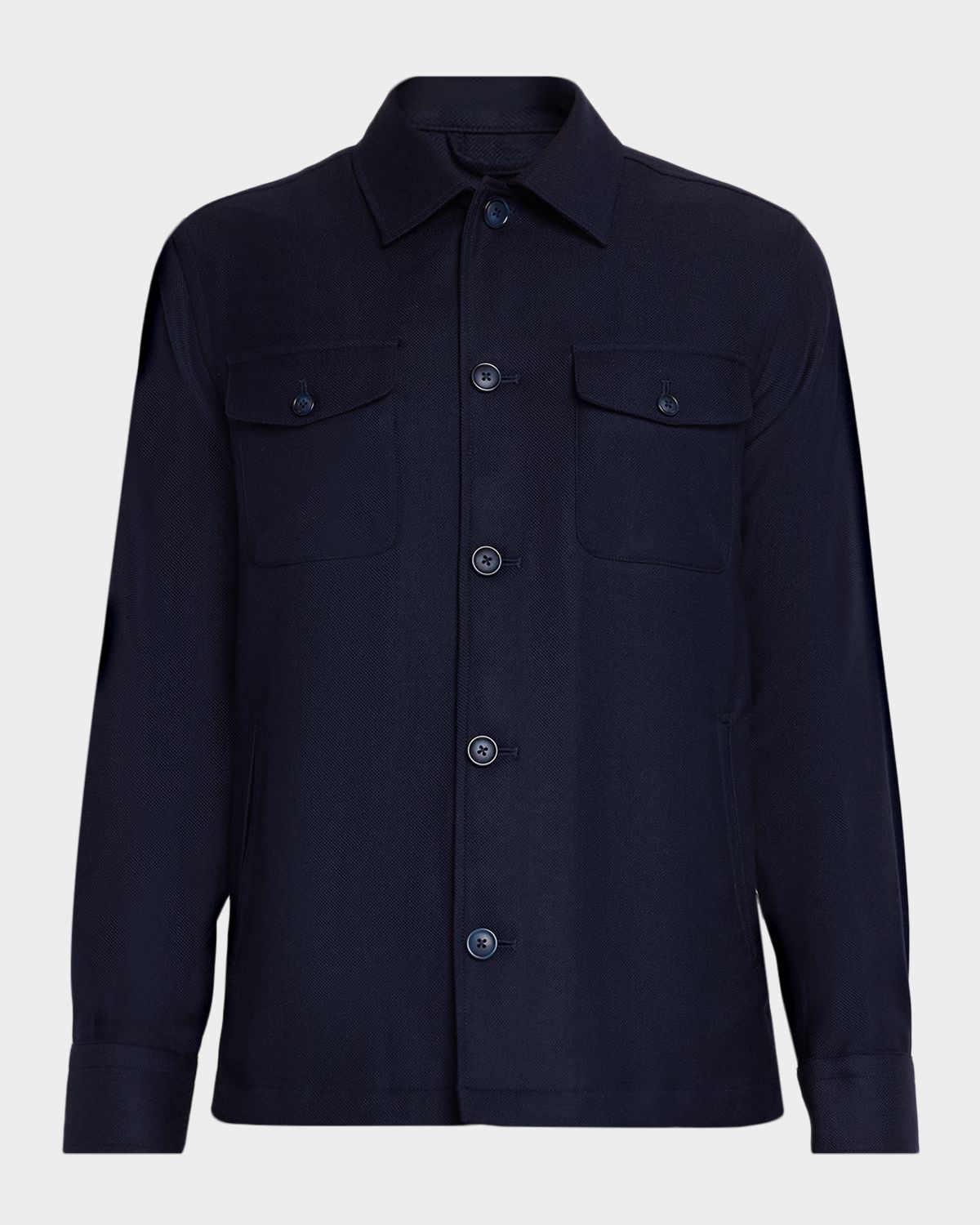 Eton Men 's Wool Cashmere Shirt Jacket