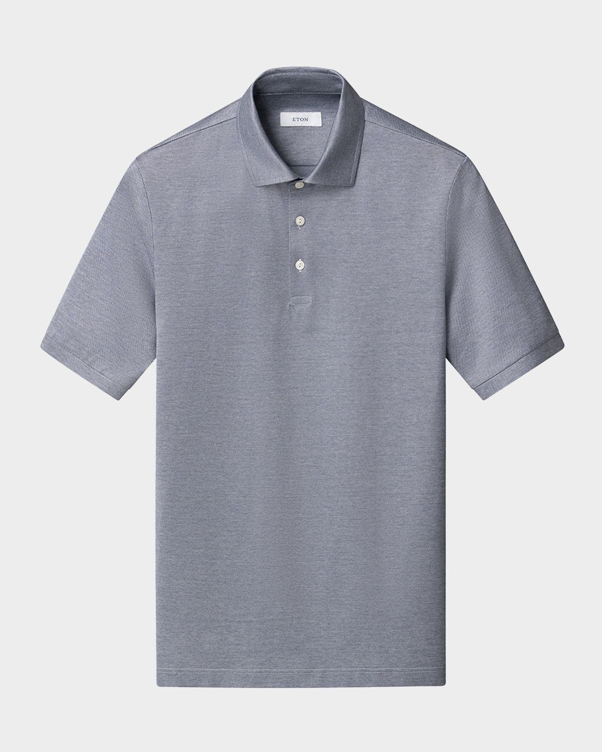 Eton Men 's Filo di Scozia Cotton Jaquard Polo Shirt