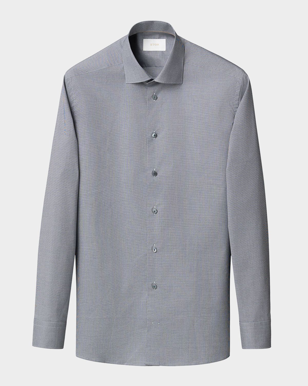 Eton Men 's Contemporary Fit Micro-Houndstooth Elevated Dress Shirt | Thumbnail 9 Eton Men 's Contemporary Fit Micro-Houndstooth Elevated Dress Shirt | Thumbnail 9