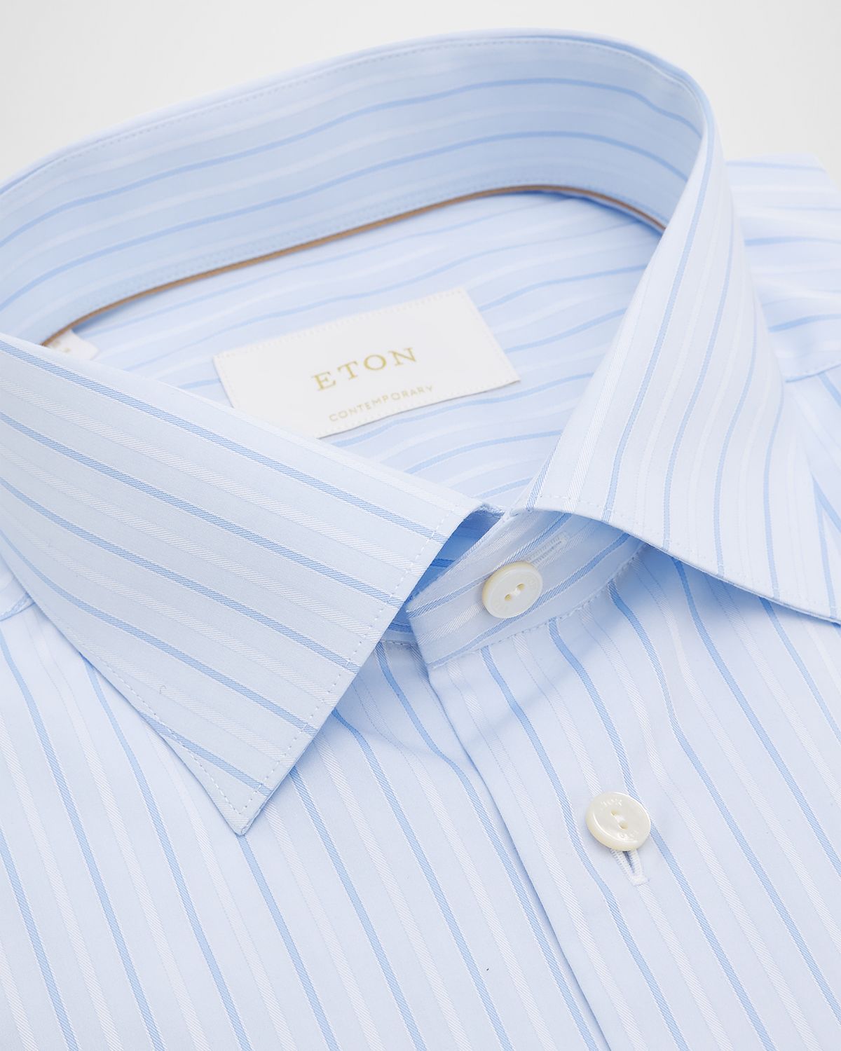 Eton Men 's Elevated Striped Cotton Dress Shirt