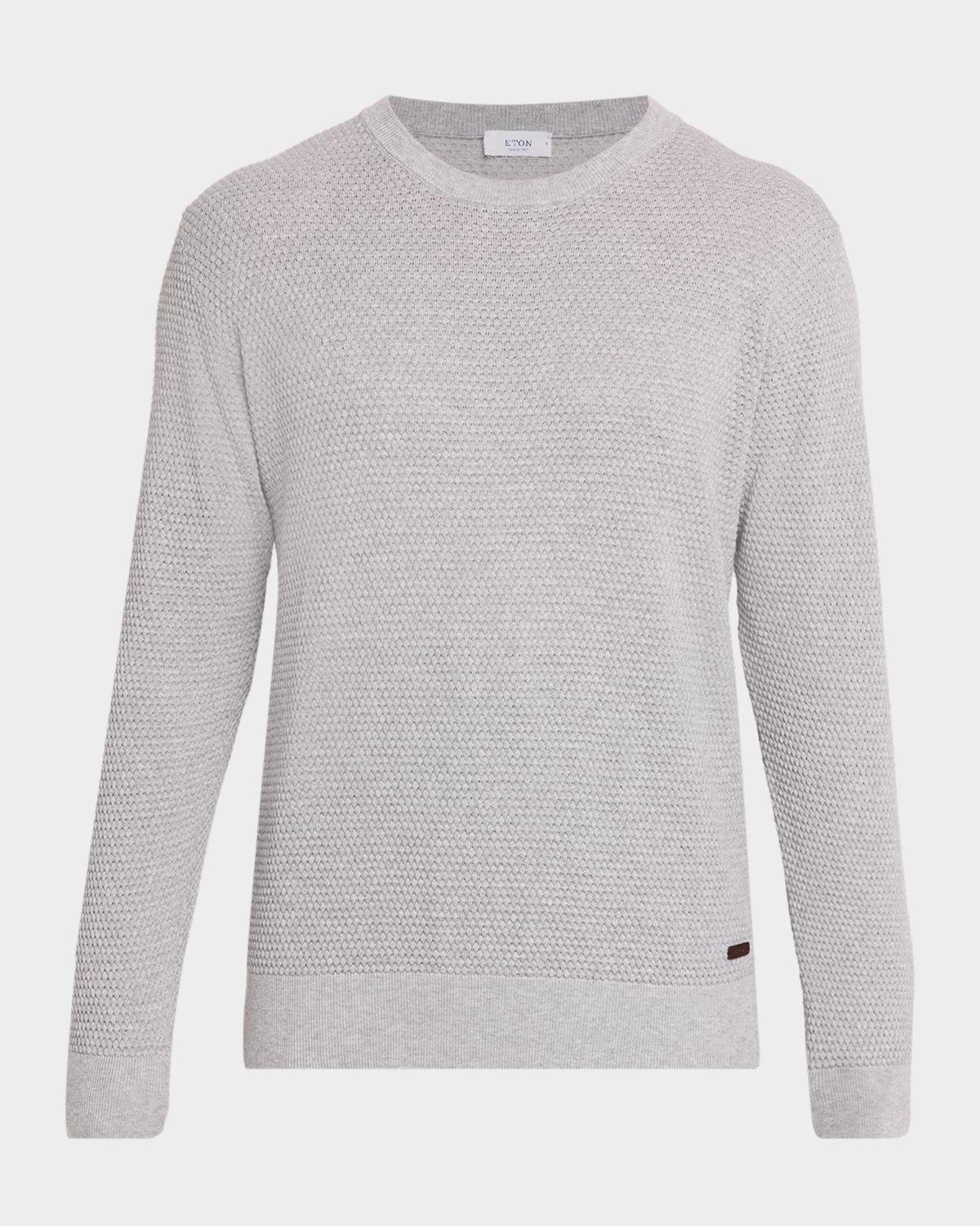 Eton Men 's Structured Knit Crewneck Sweater