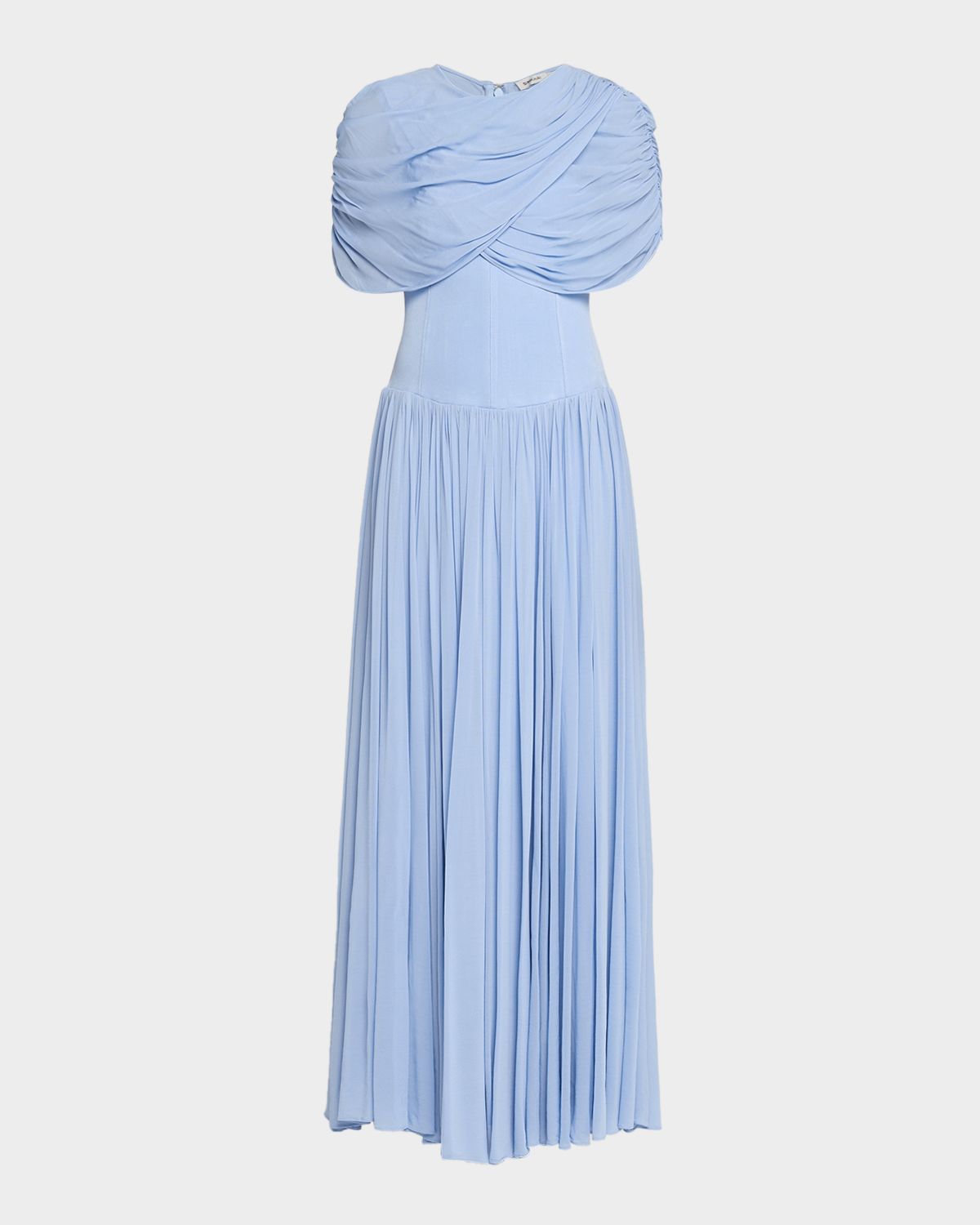 SIMKHAI Nancie Draped Jersey Cape Maxi Dress