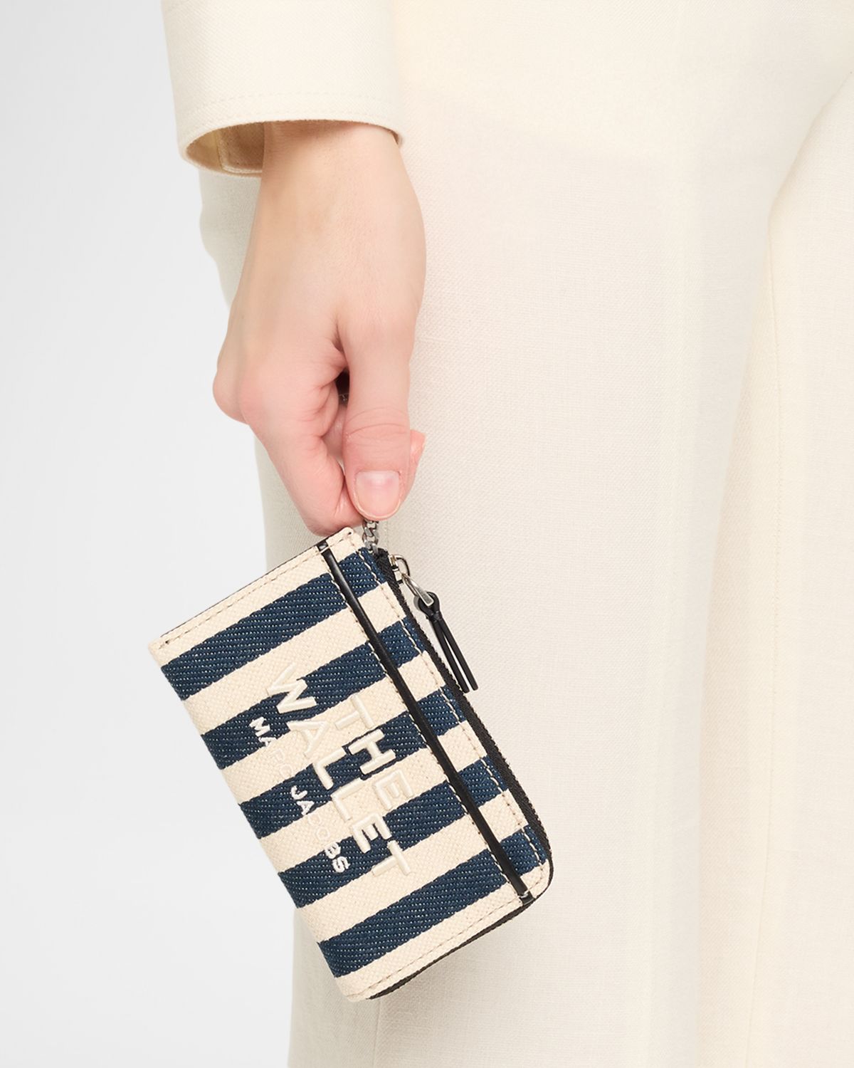 Marc Jacobs The Stripe Canvas Top Zip Multi Wallet