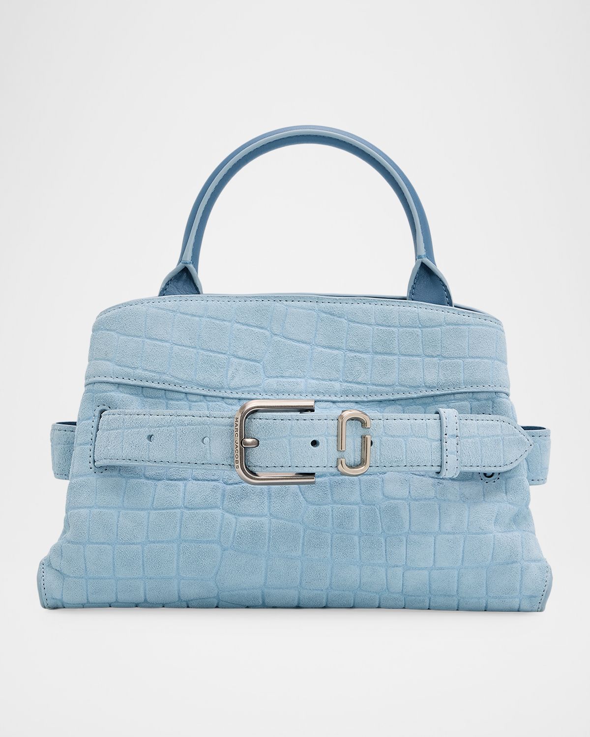 Marc Jacobs The Suede Croc Dakota Small Satchel Bag