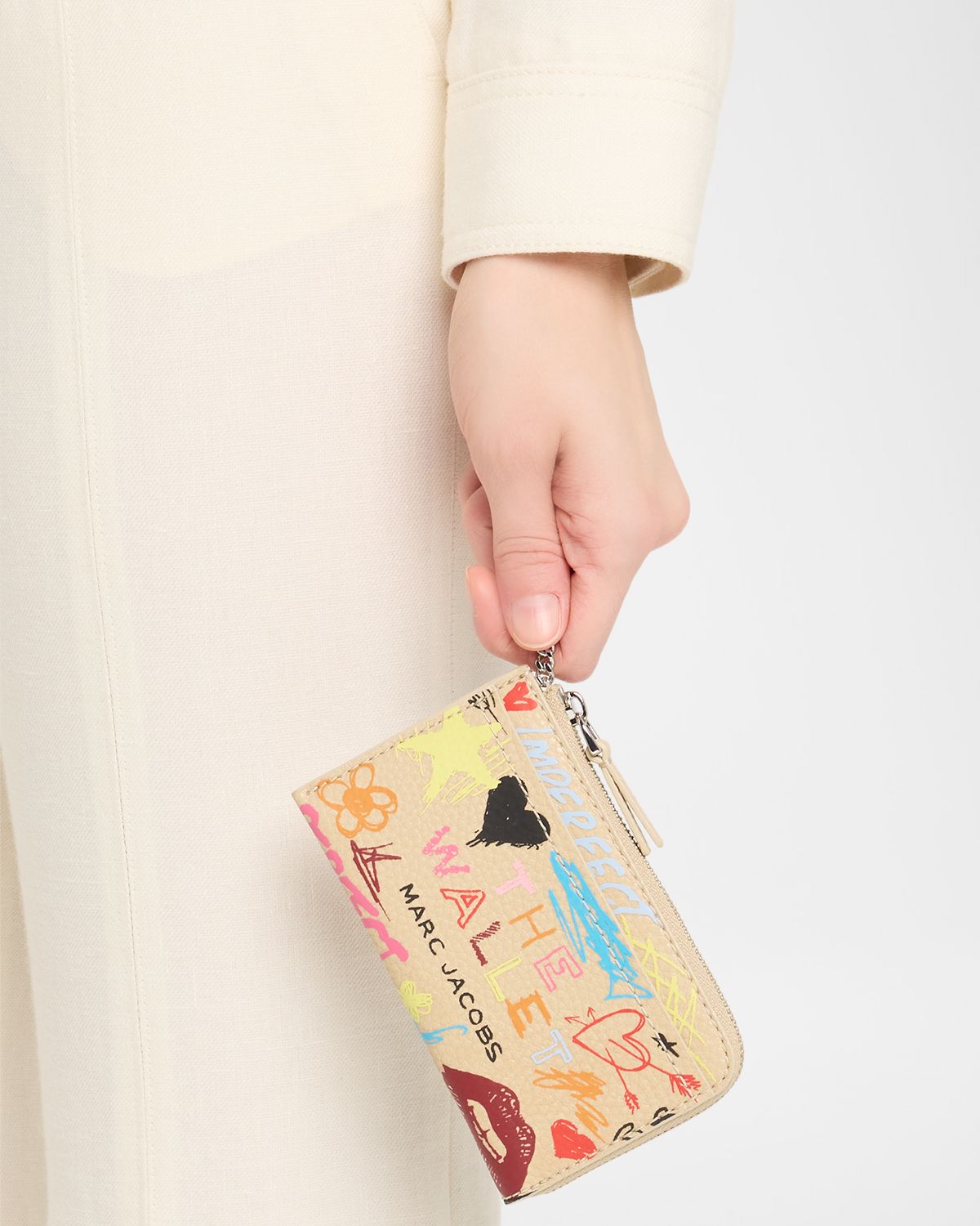 Marc Jacobs The Punk Scribble Top Zip Multi Wallet