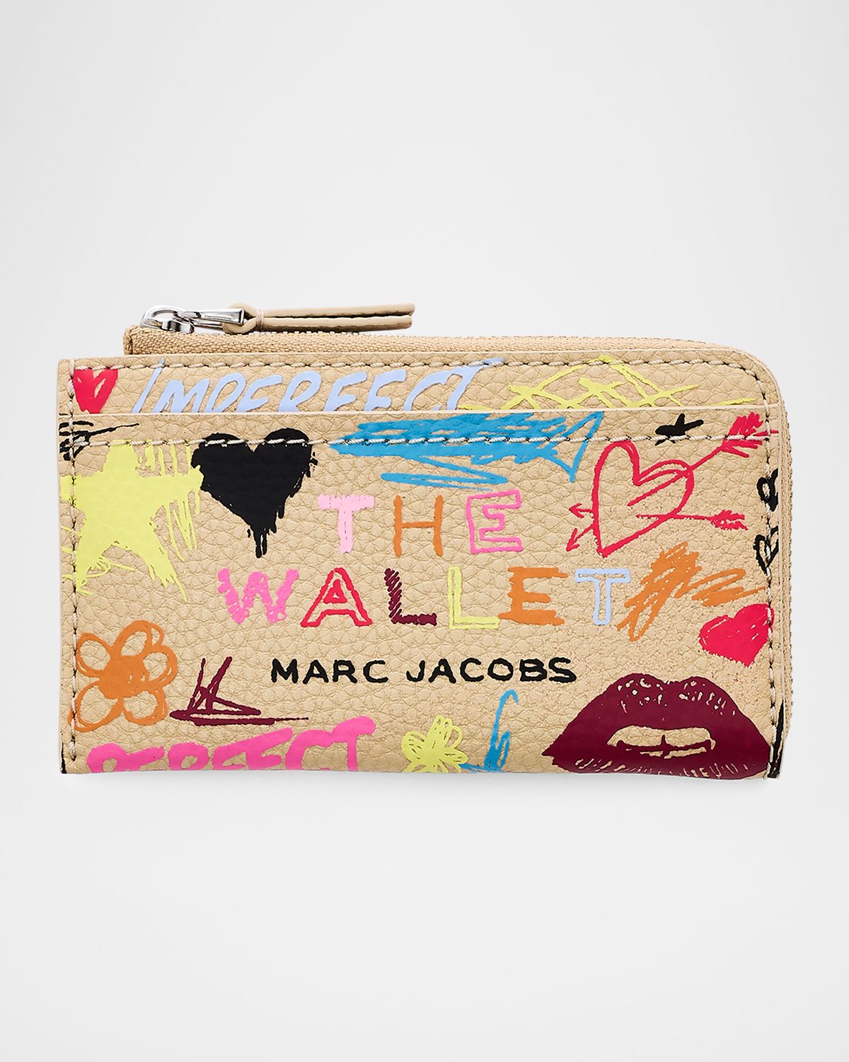 Marc Jacobs The Punk Scribble Top Zip Multi Wallet