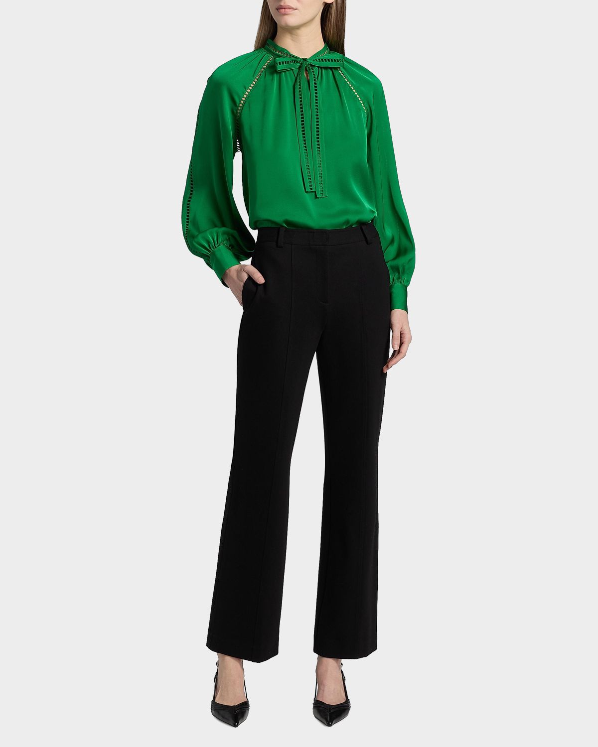 Elie Tahari The Jennie Straight-Leg Trousers