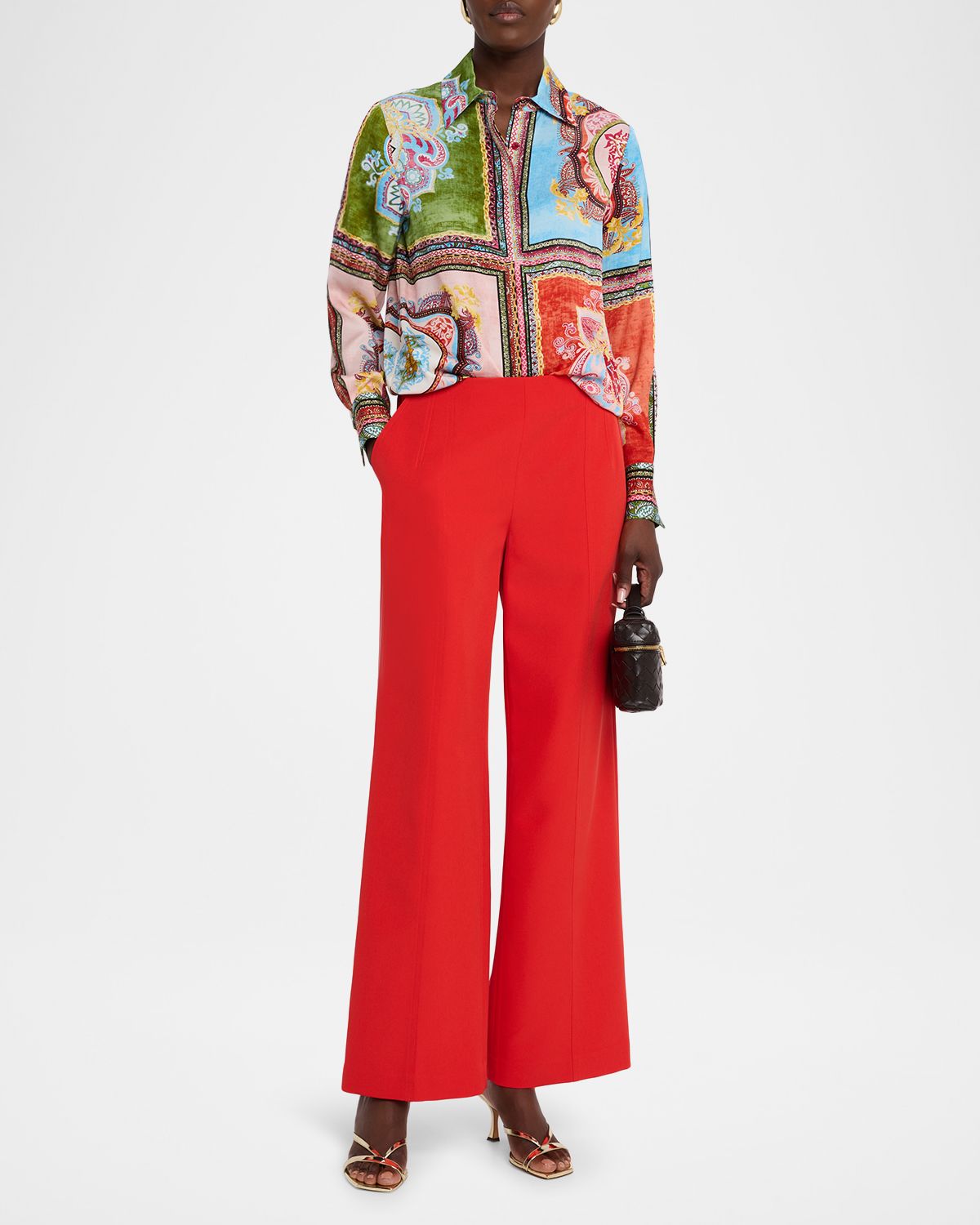 Elie Tahari Johanna Kaleidoscope-Print Shirt