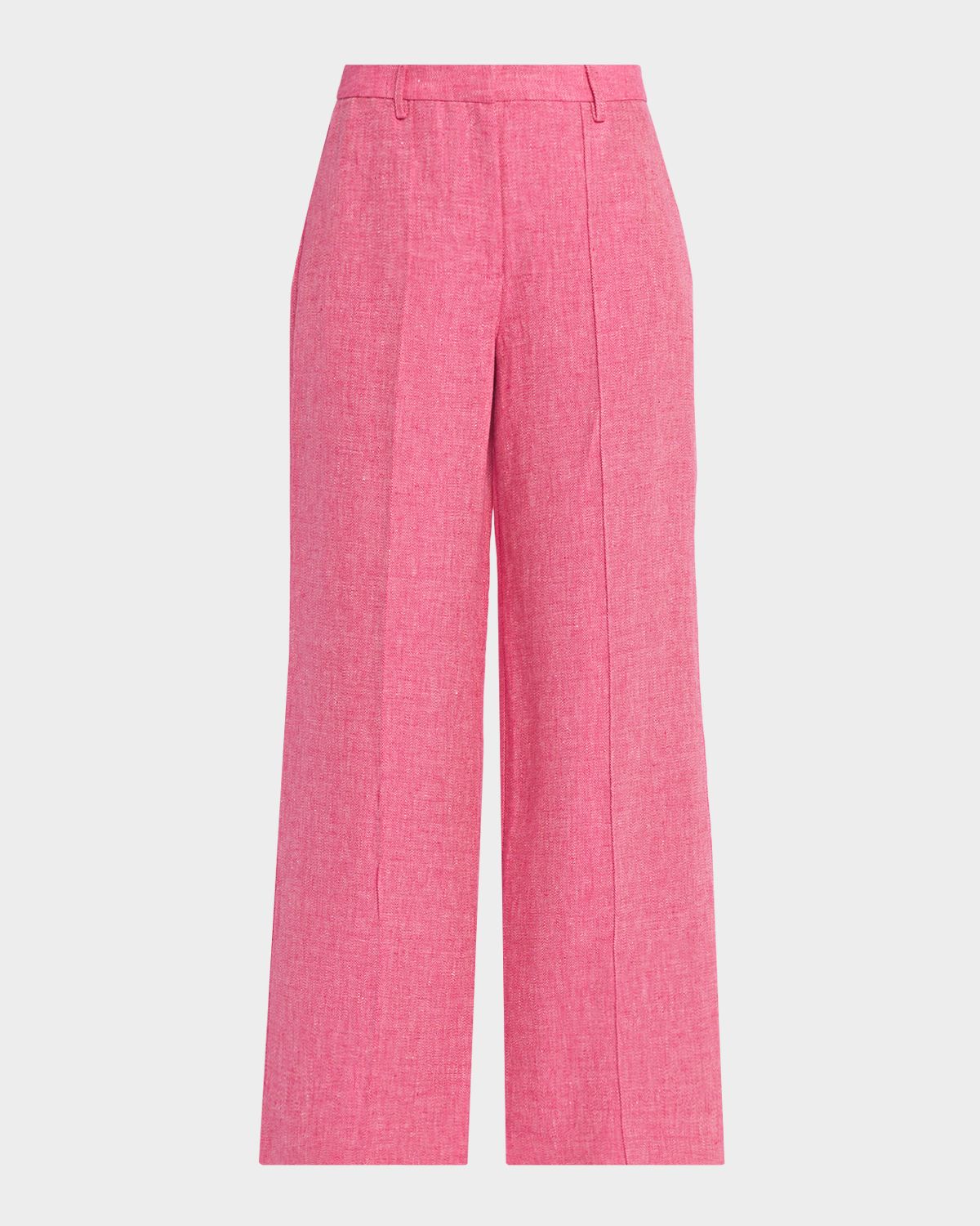 Elie Tahari The Kenna Wide-Leg Linen Trousers