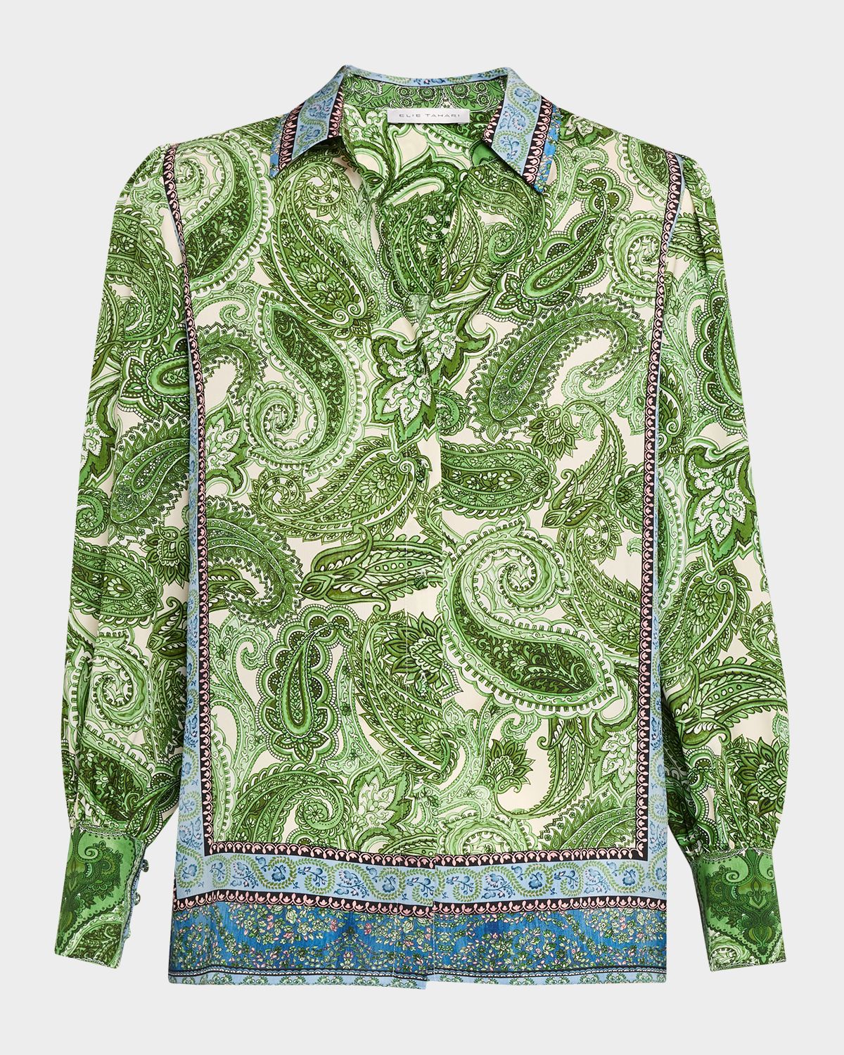 Elie Tahari Olivia Regent Paisley-Print Blouse