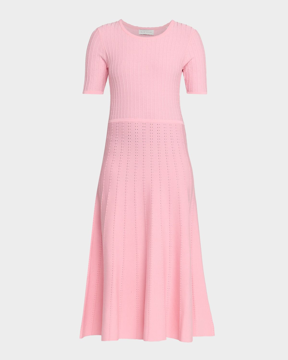 Elie Tahari The Carla Ribbed Knit Midi Sweater Dress
