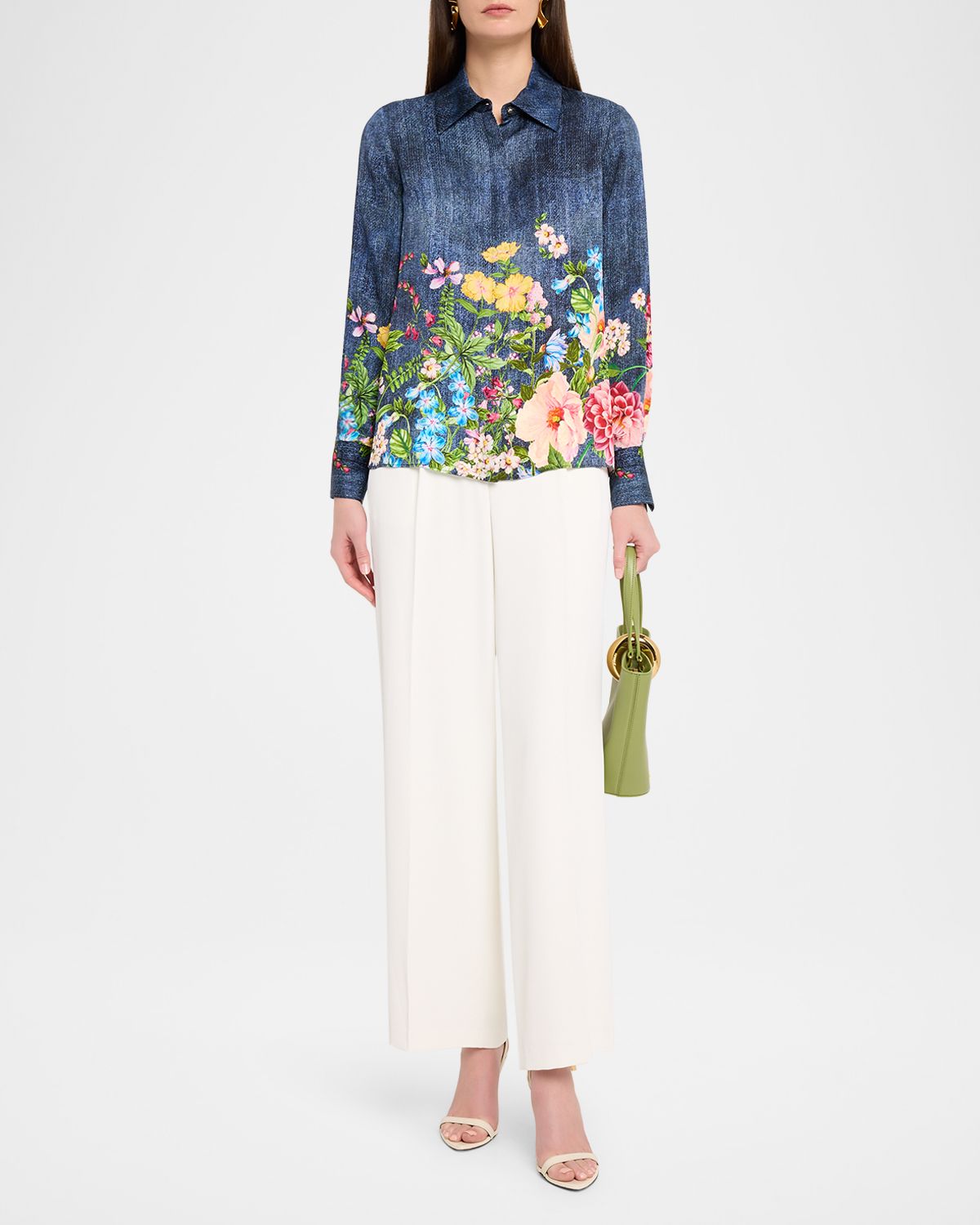 Elie Tahari The Johanna Floral-Print Shirt