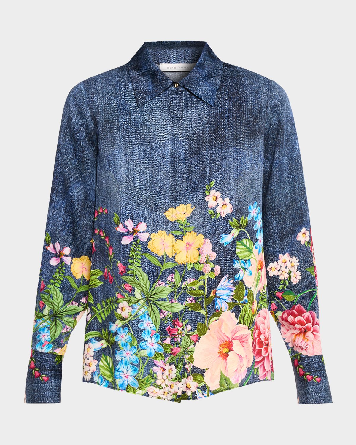 Elie Tahari The Johanna Floral-Print Shirt