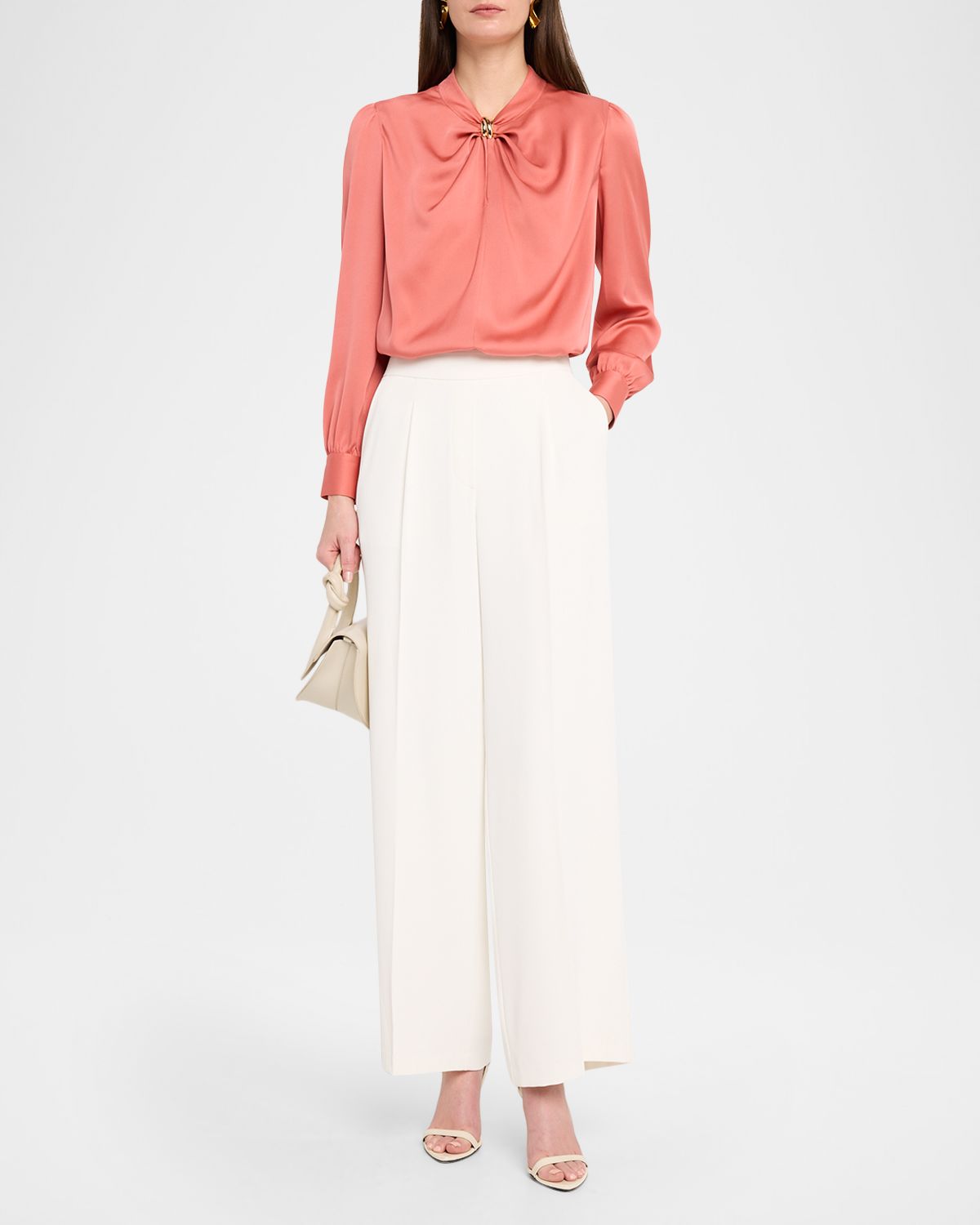 Elie Tahari Stretch-Silk Blouse