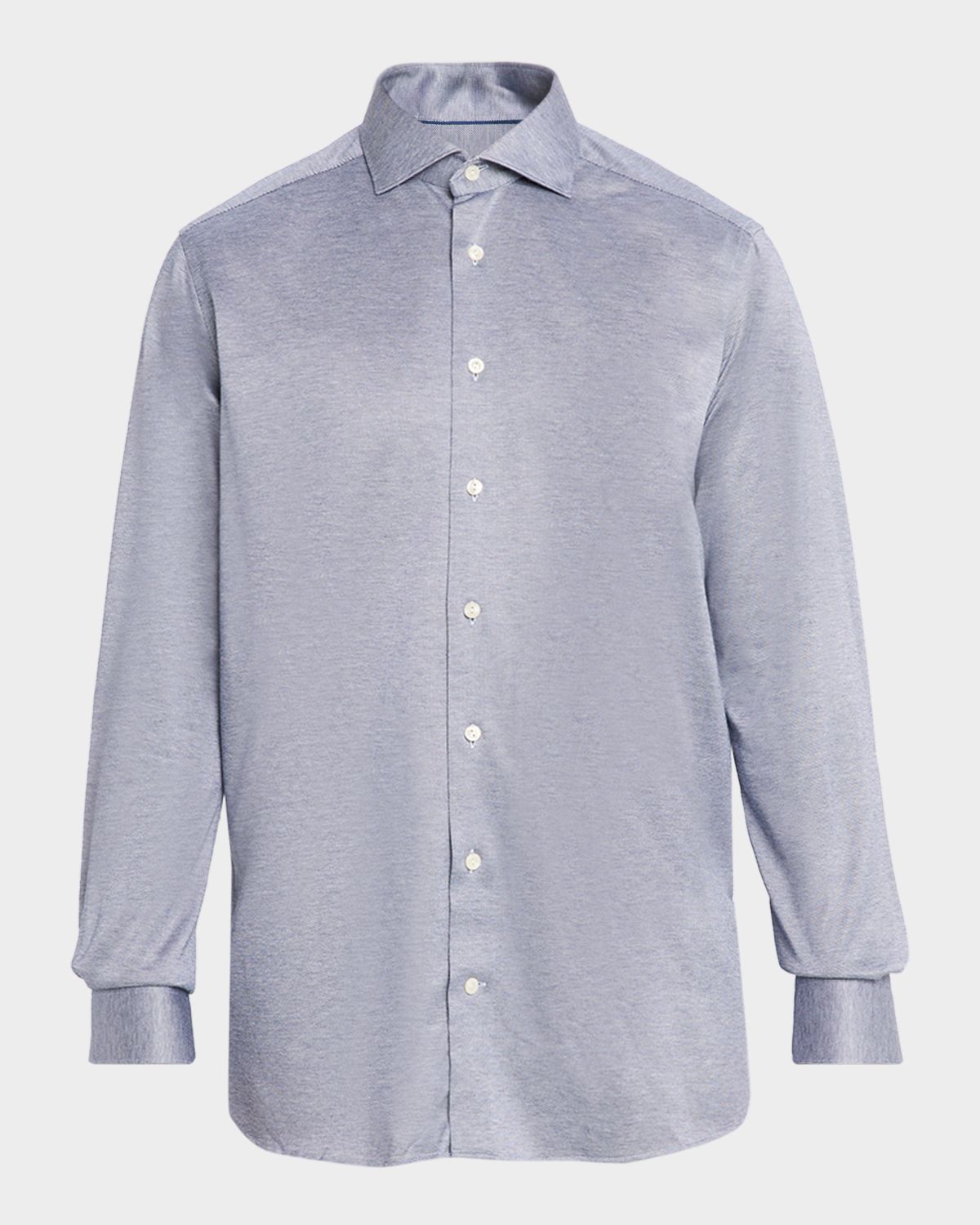 Eton Men 's Contemporary Fit Filo di Scozia Knit Sport Shirt