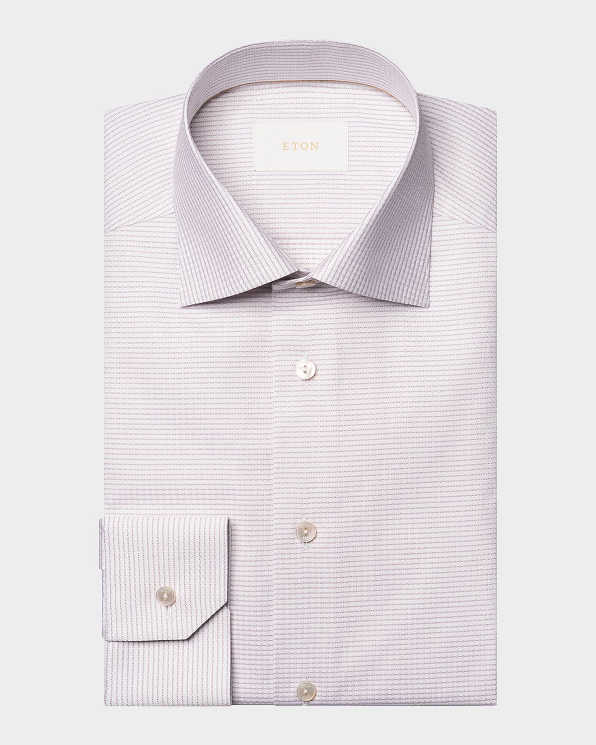Eton Men 's Contemporary Fit Micro-Pattern Elevated Dress Shirt