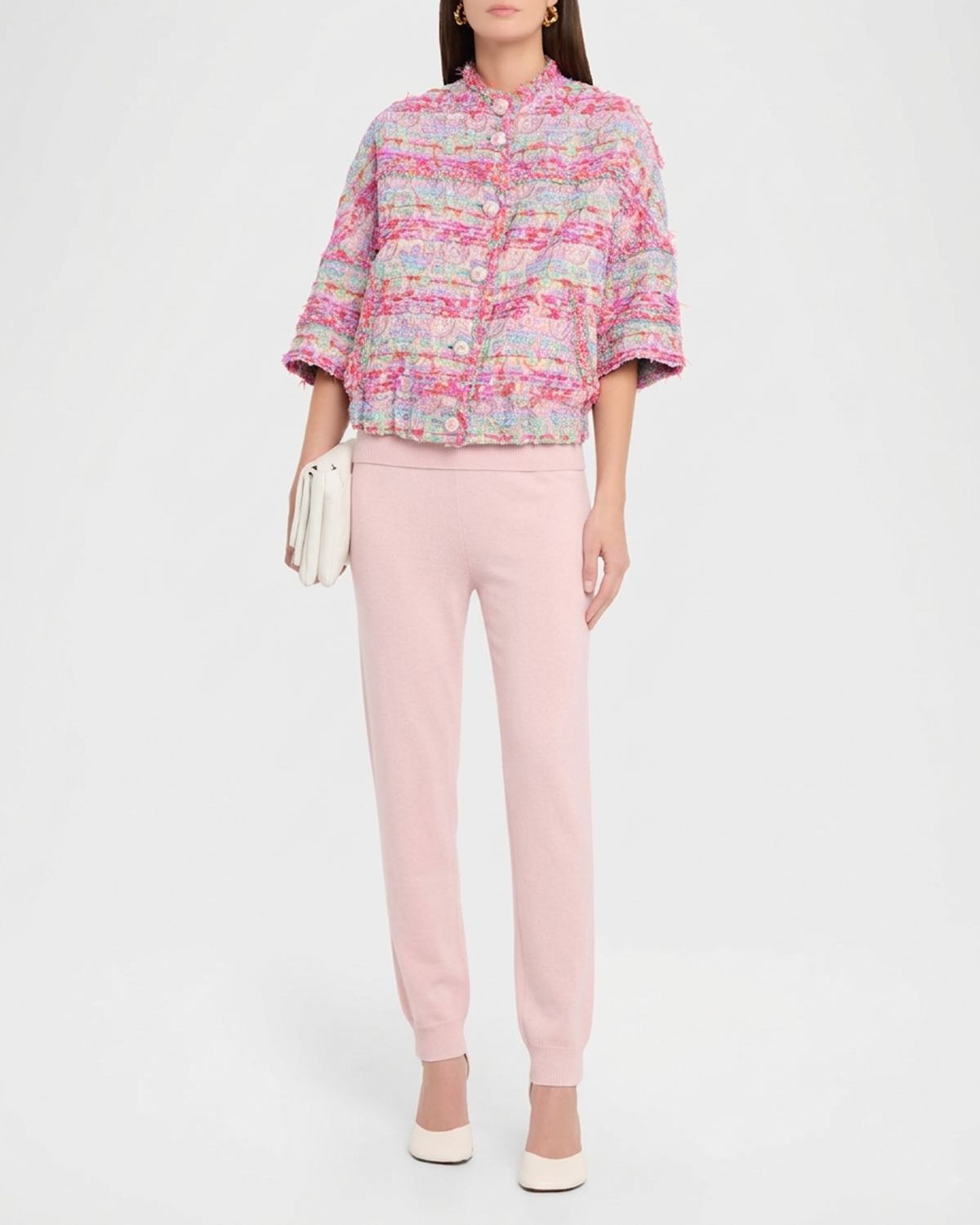 Maison Common Cotton Stretch Straight-Leg Ankle Trousers